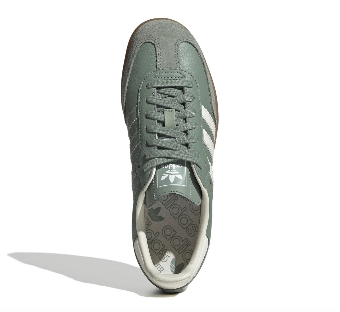 (WMNS) Adidas Originals Samba OG Shoes 'Silver Green' IE7011 - 4