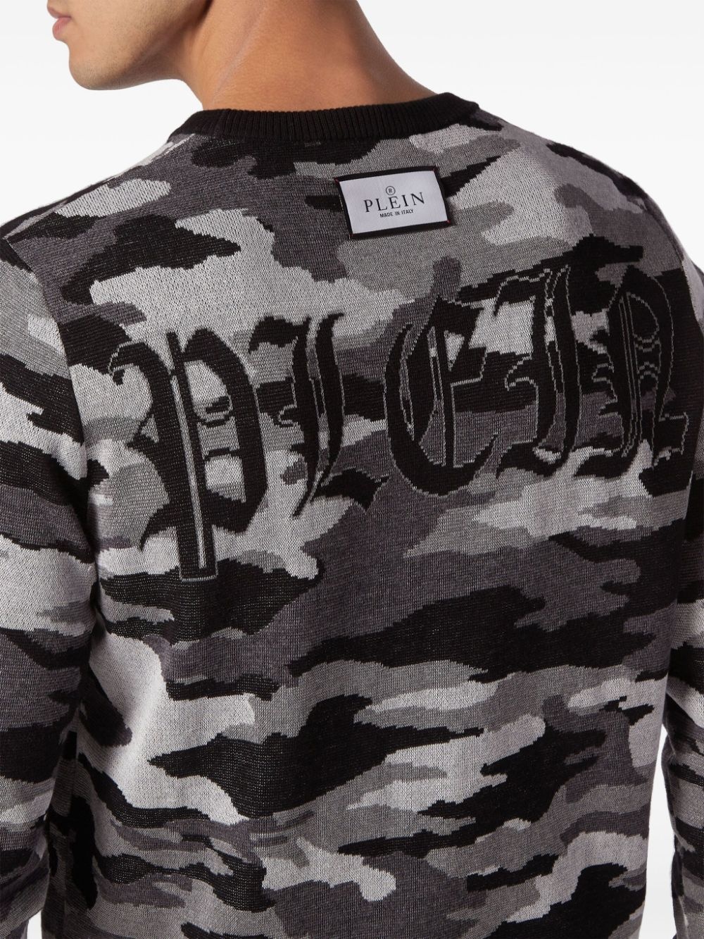 camouflage-pattern merino jumper - 5