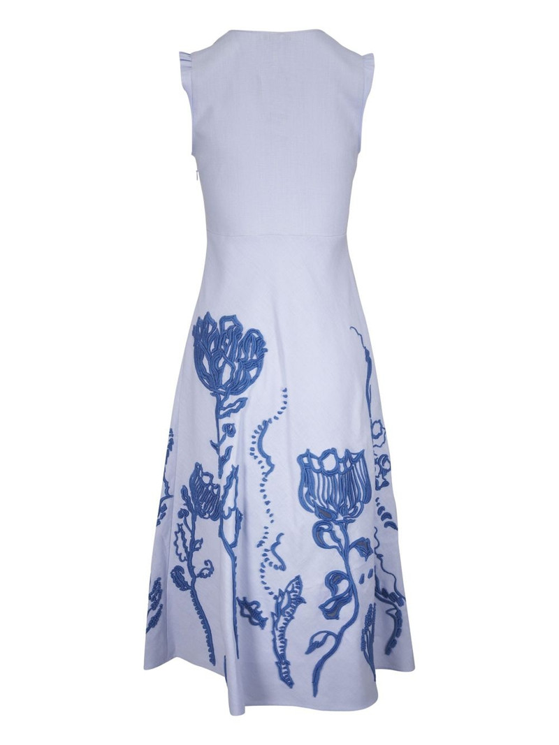 DOROTHEE SCHUMACHER floral-embroidered midi dress outlook