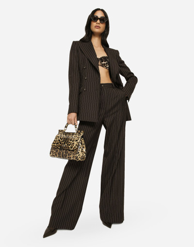 Dolce & Gabbana Pinstripe wool palazzo pants outlook