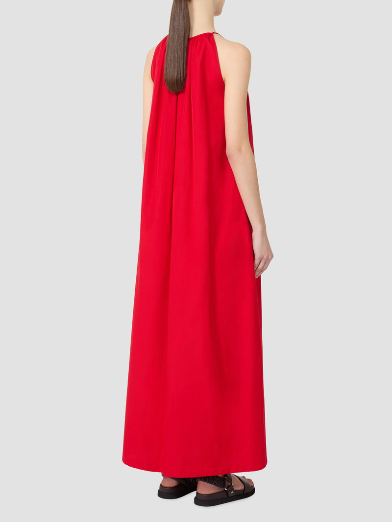 Women's Cotton Poplin Dress - Red 3