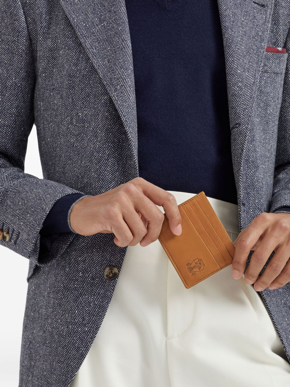 logo-embossed cardholder - 4