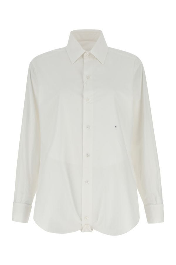 Tシャツ・カットソー Maison Margiela White poplin shirt (S51DT0005S76655 101) Maison Margiela MAISON MARGIELA White Poplin Shirt