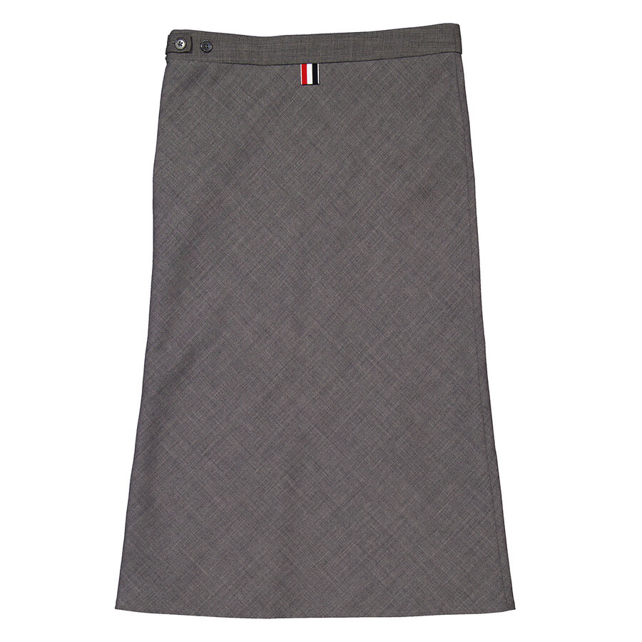 Thom Browne Fresco Maxi Low Rise Bias Skirt - 6