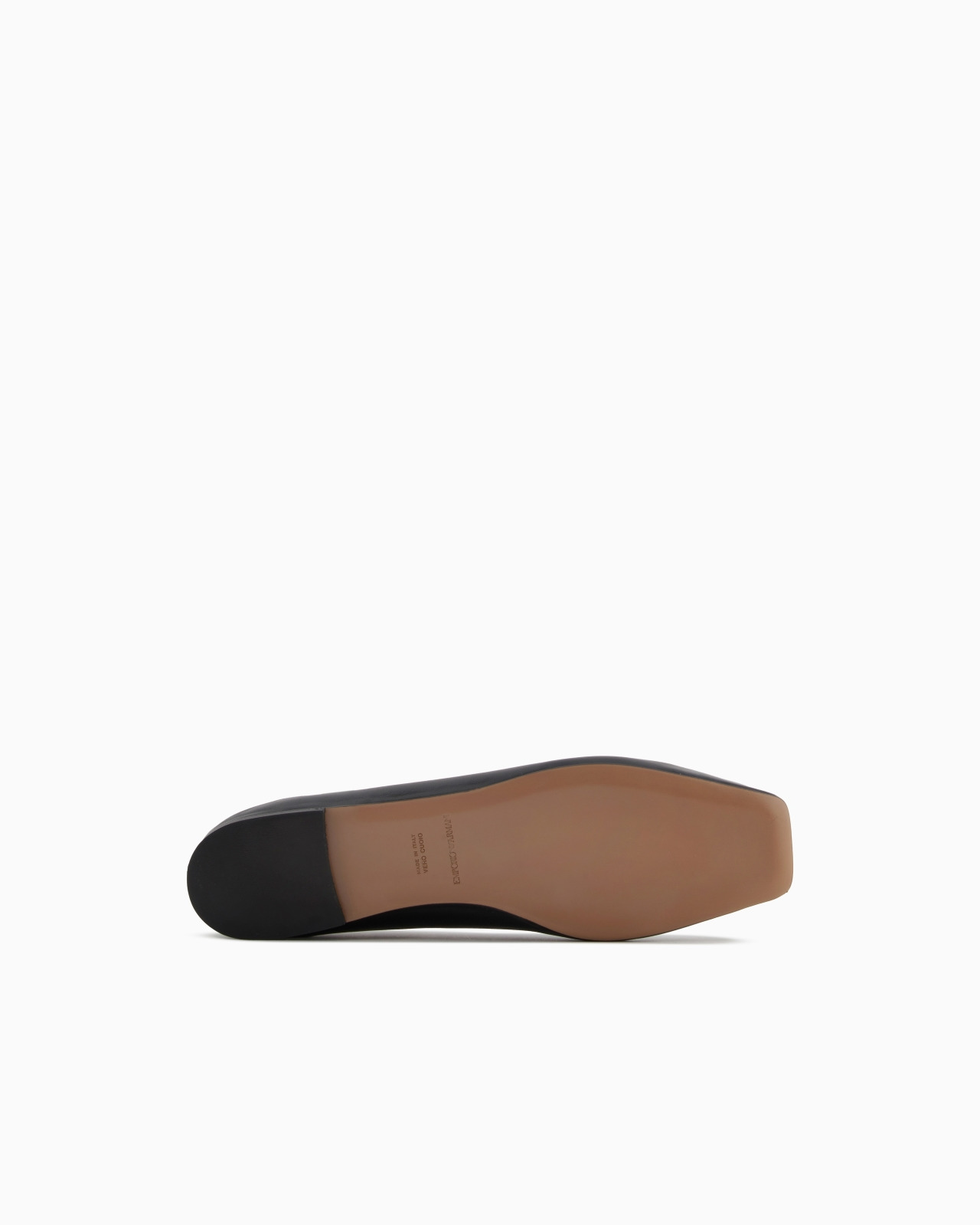 NAPPA-LEATHER SQUARE-TOED BALLERINAS WITH STRAP - 6