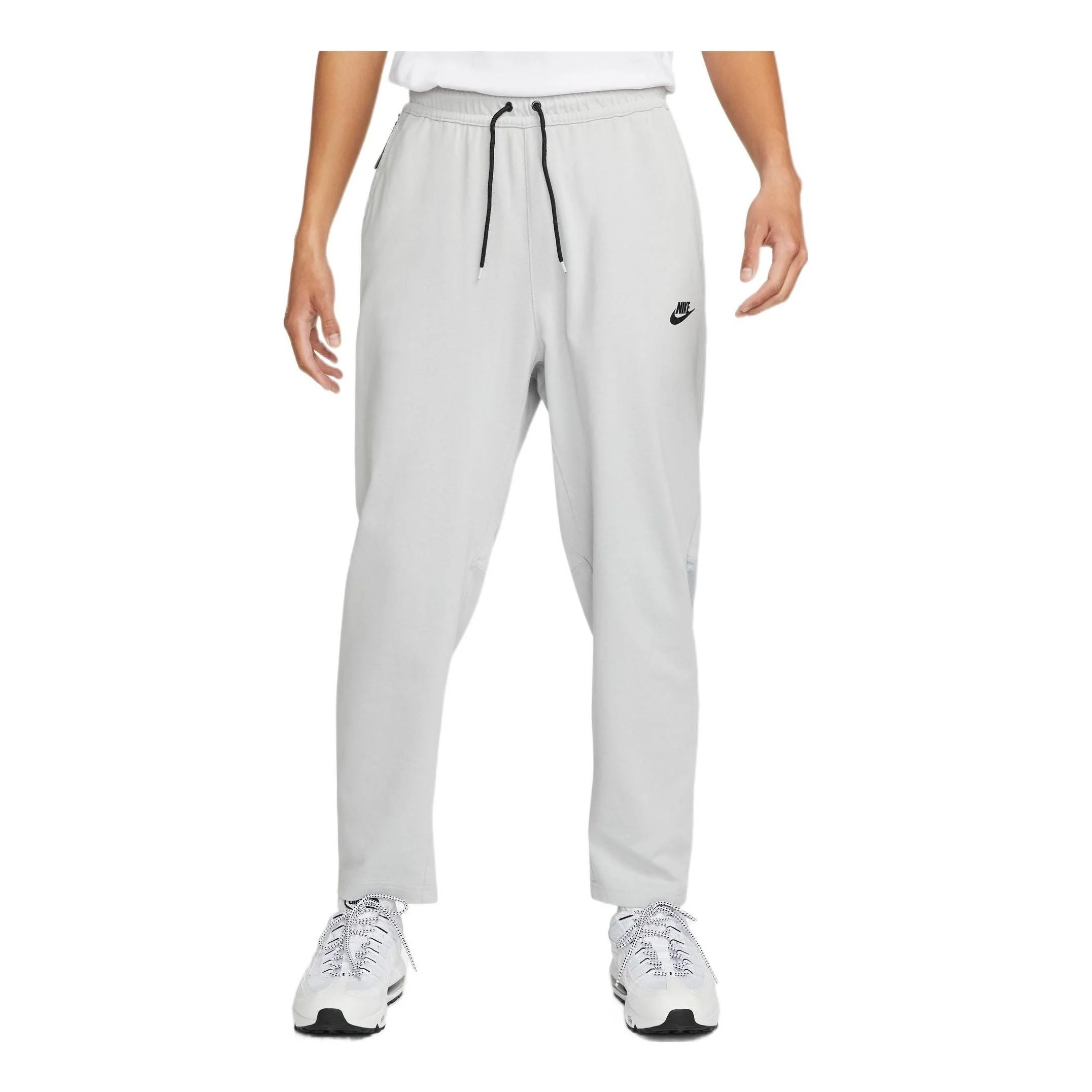 Men's Nike Solid Color Logo Training Fleece Bundle Feet Sports Pants/Trousers/Joggers Gray DM6592-06 - 1