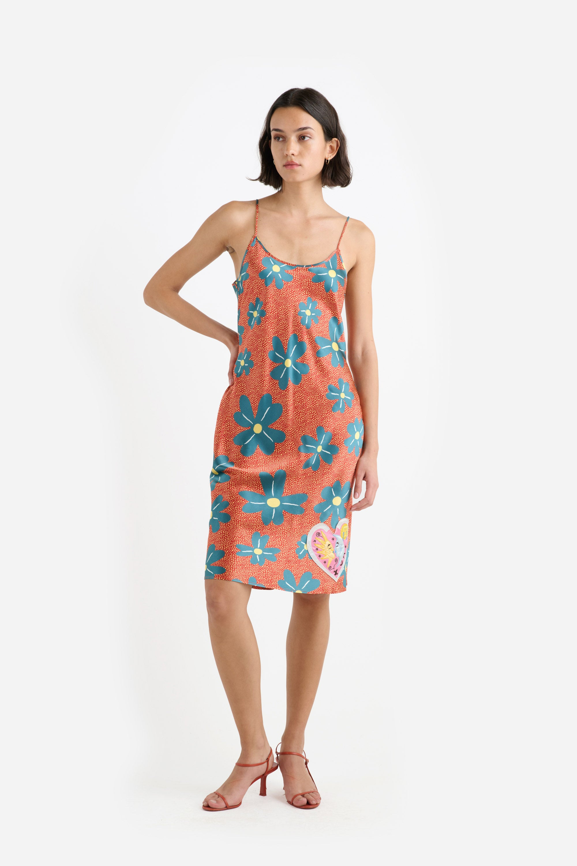 FLORAL PRINT SILK DRESS - 2