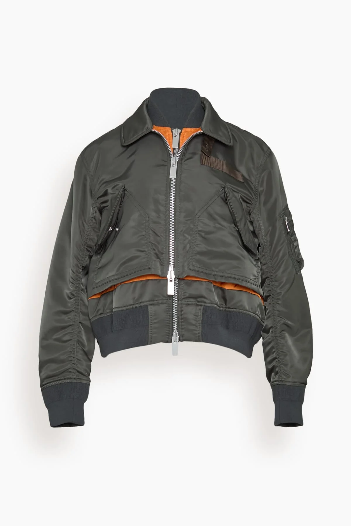 Nylon Twill Blouson in Dark Khaki - 1