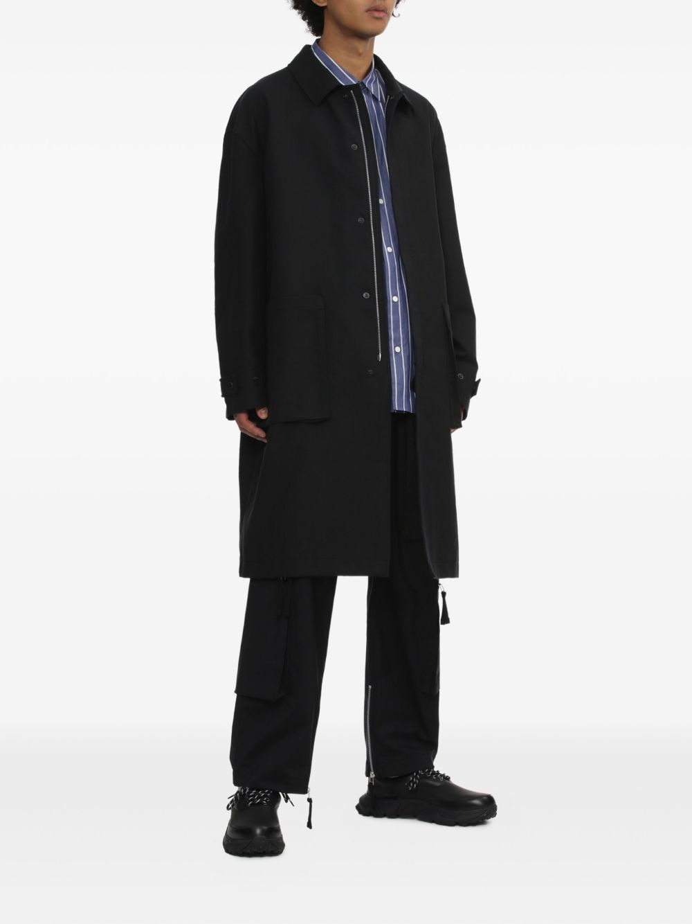 COMME DES GARCONS HOMME Coats Black - 3