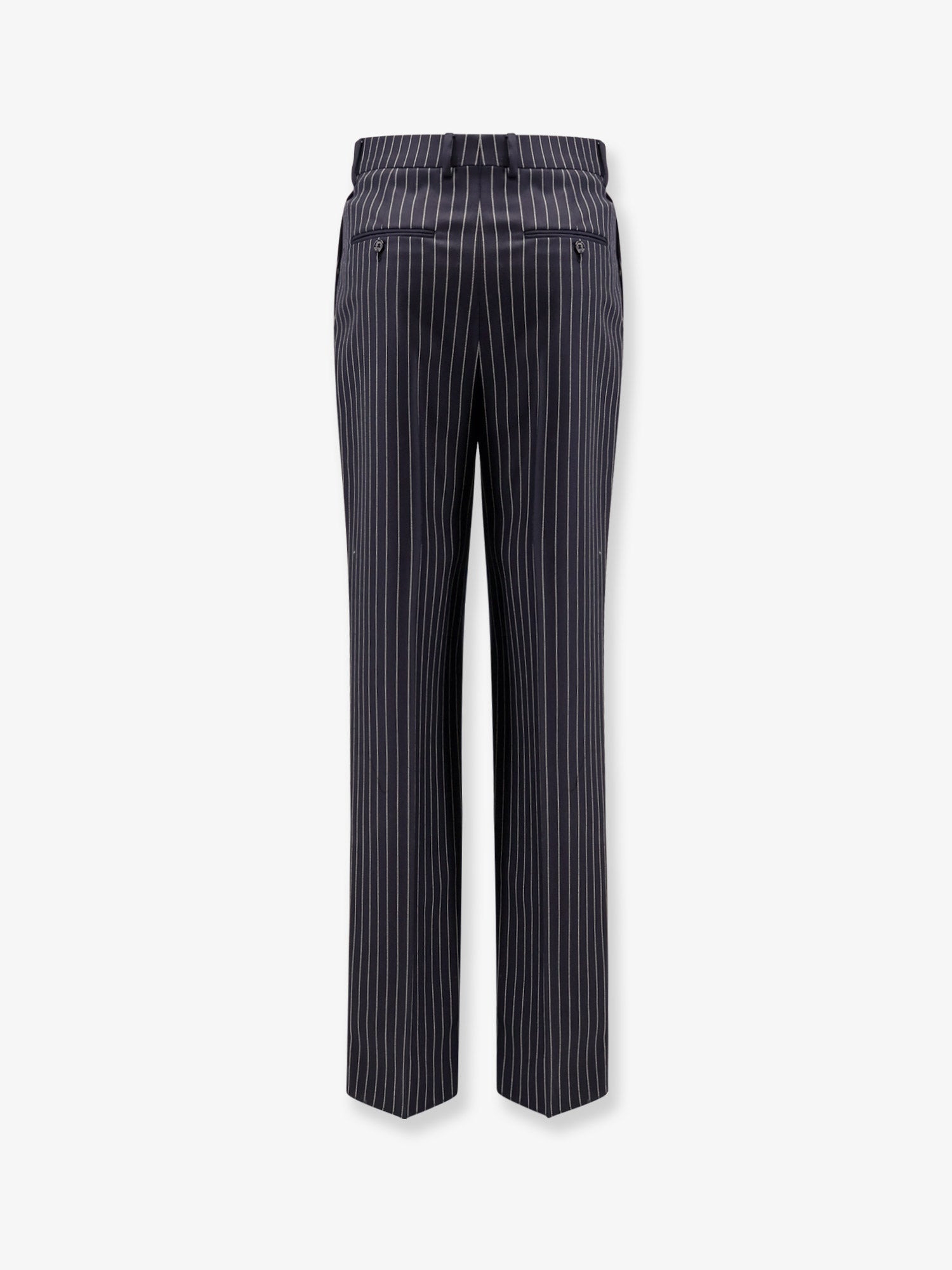 Celine Men Keith Wool Trousers With Pinstripe Motif - 2