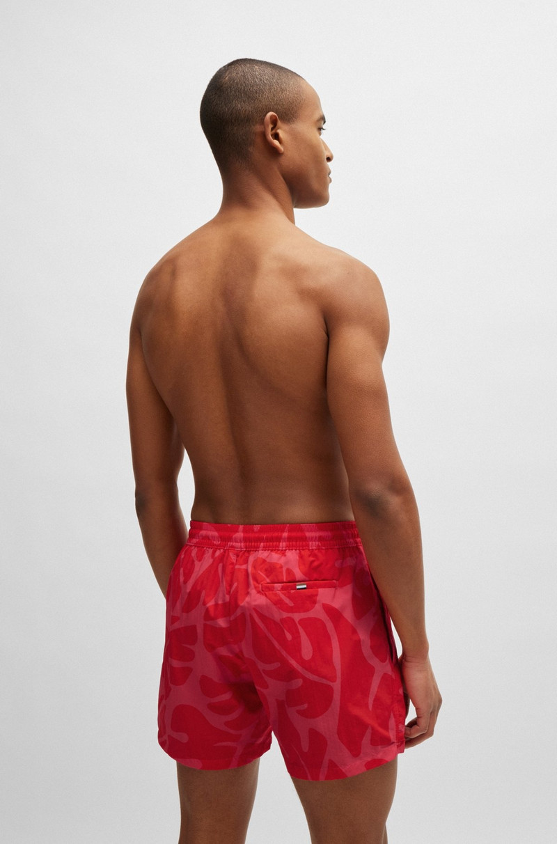 BOSS QUICK-DRY SWIM SHORTS WITH SEASONAL PATTERN outlook