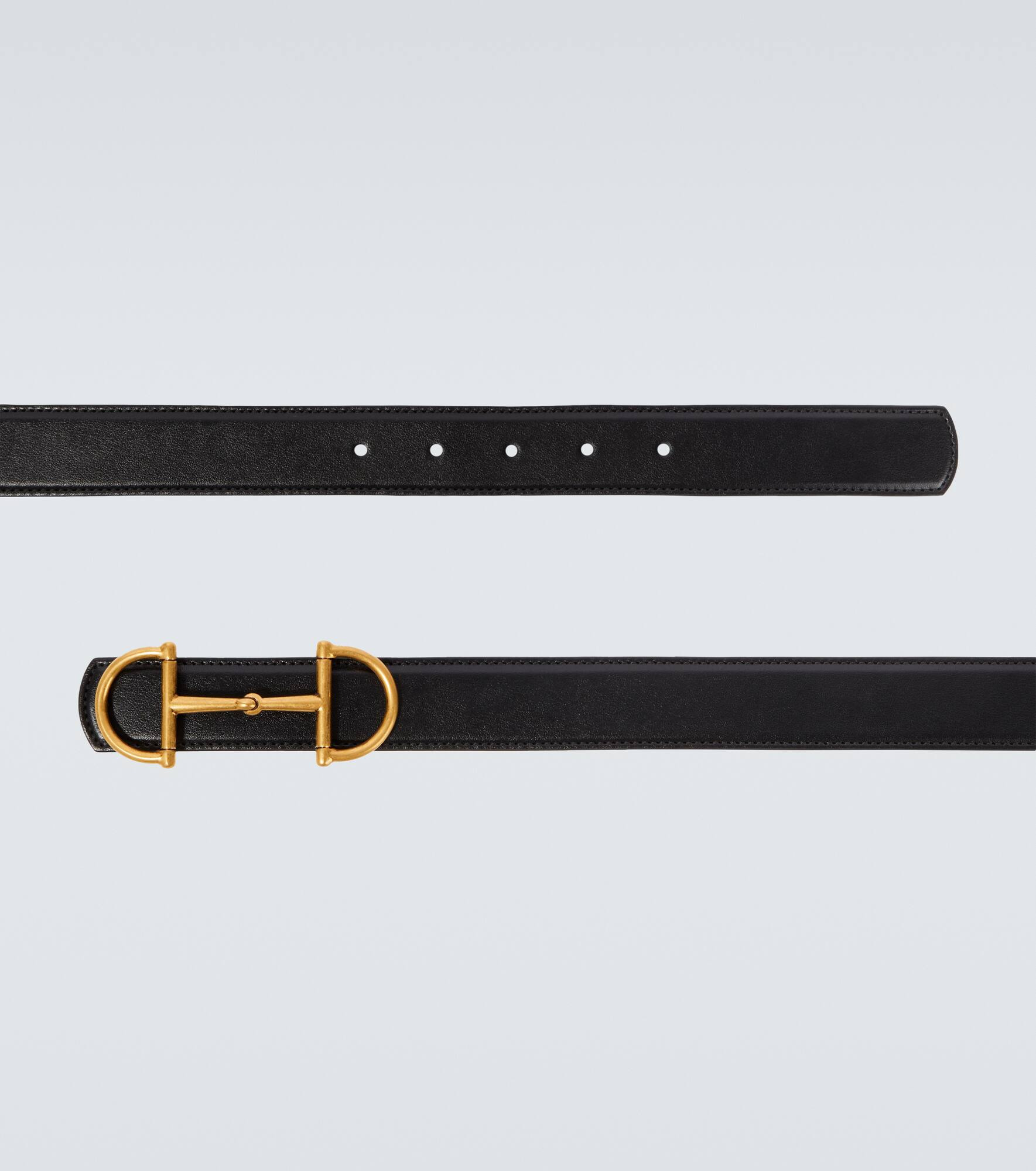 Horsebit reversible leather belt - 4