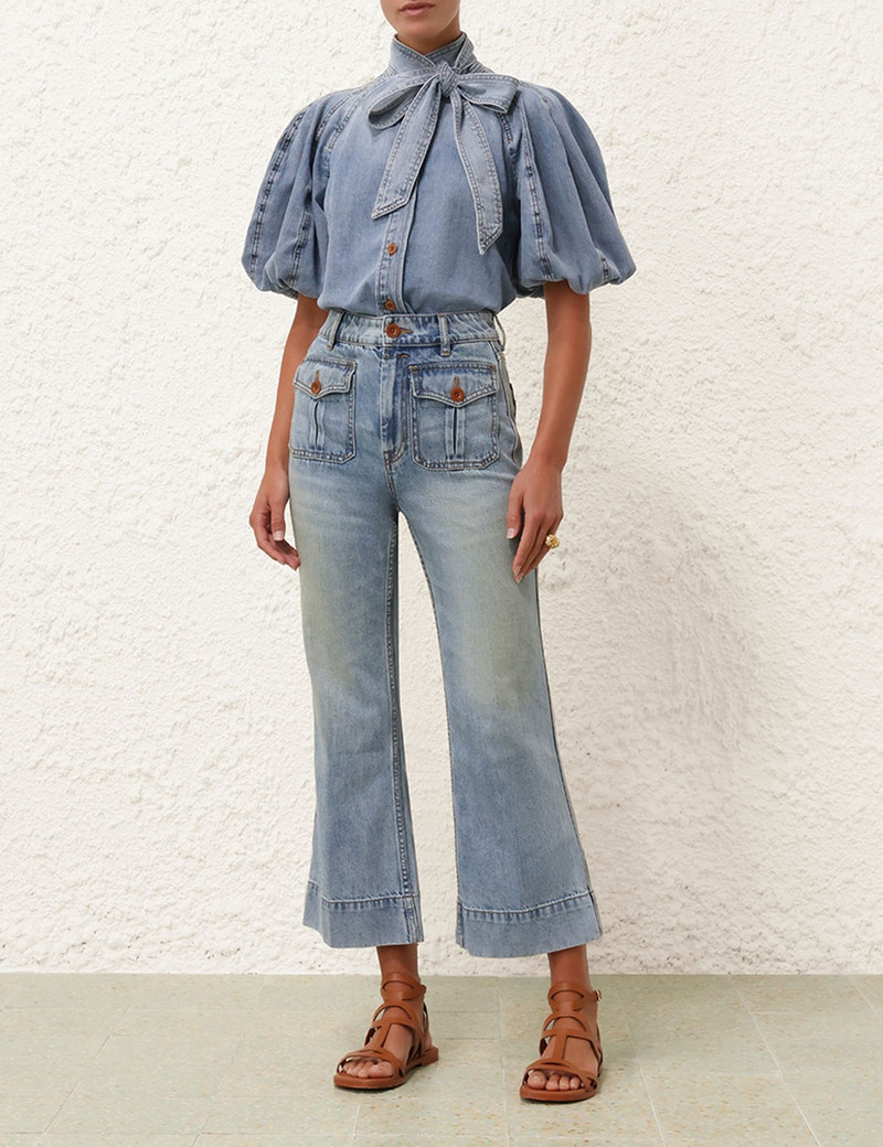 Zimmermann CROPPED FLARE JEAN outlook
