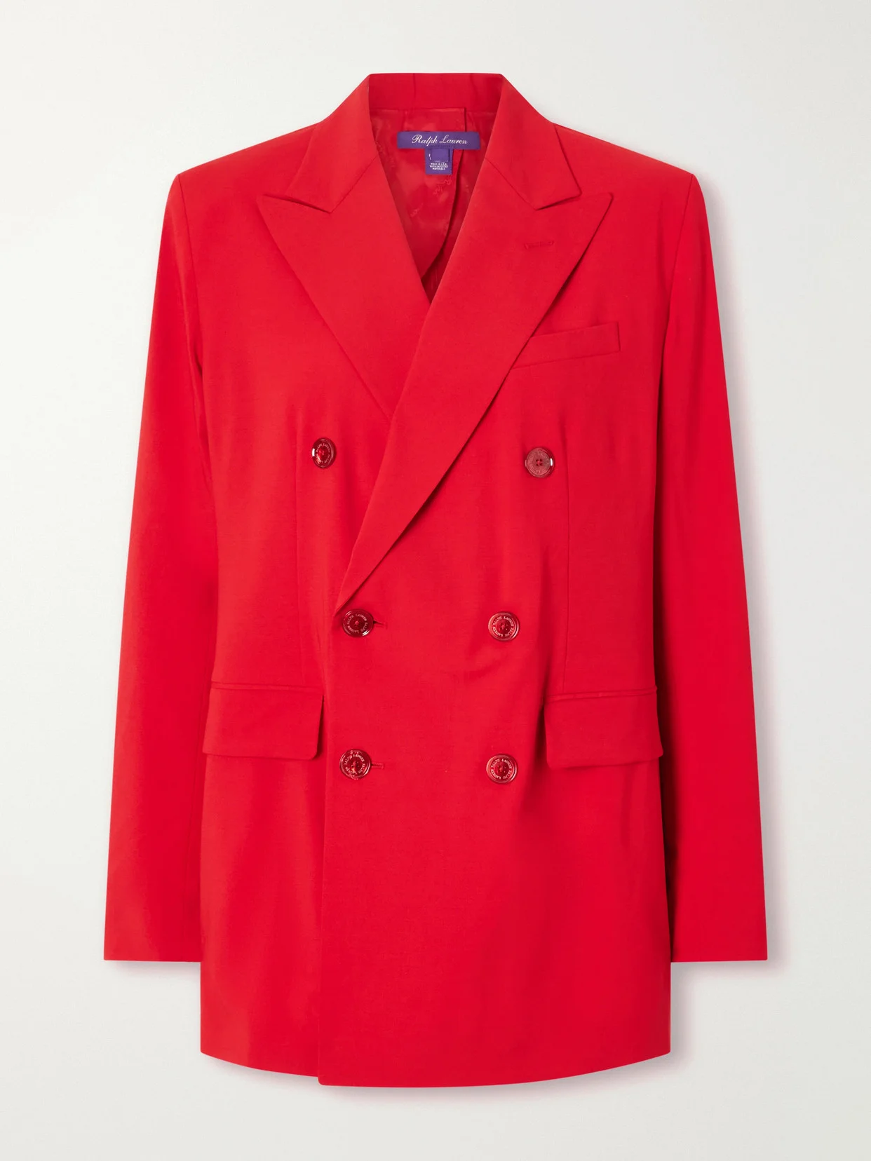 Ramona Double-breasted Wool-blend Blazer - 1