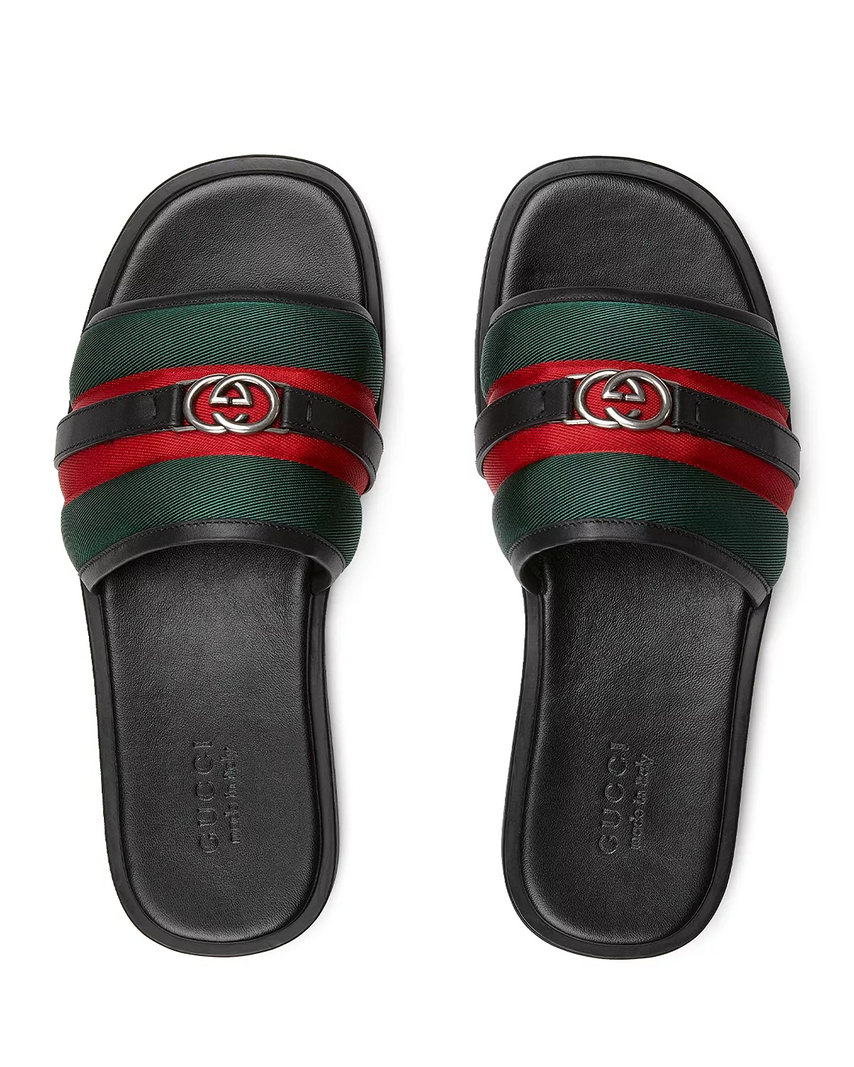 Men's Interlocking G Slide Sandals - 3