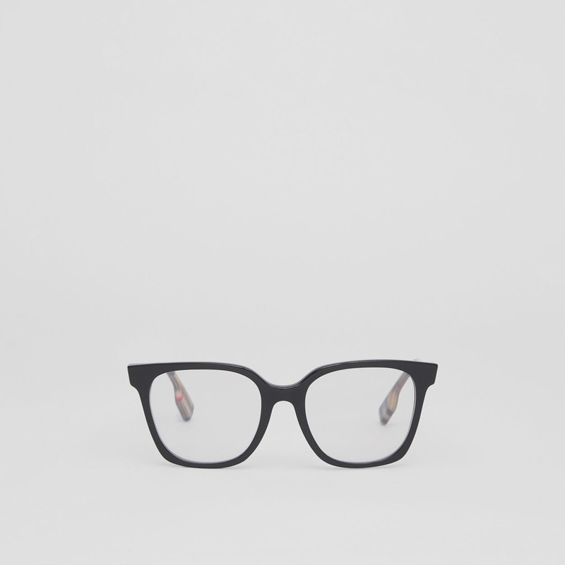 Vintage Check Bio-acetate Square Optical Frames 1