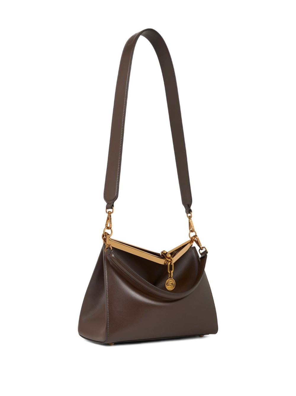 Vela leather shoulder bag - 5