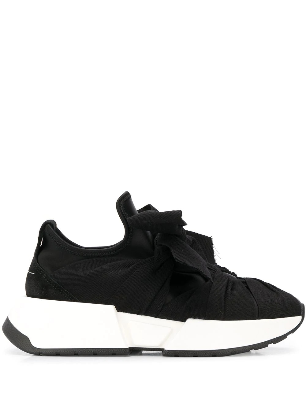 Ribon tie chunky sneakers - 1