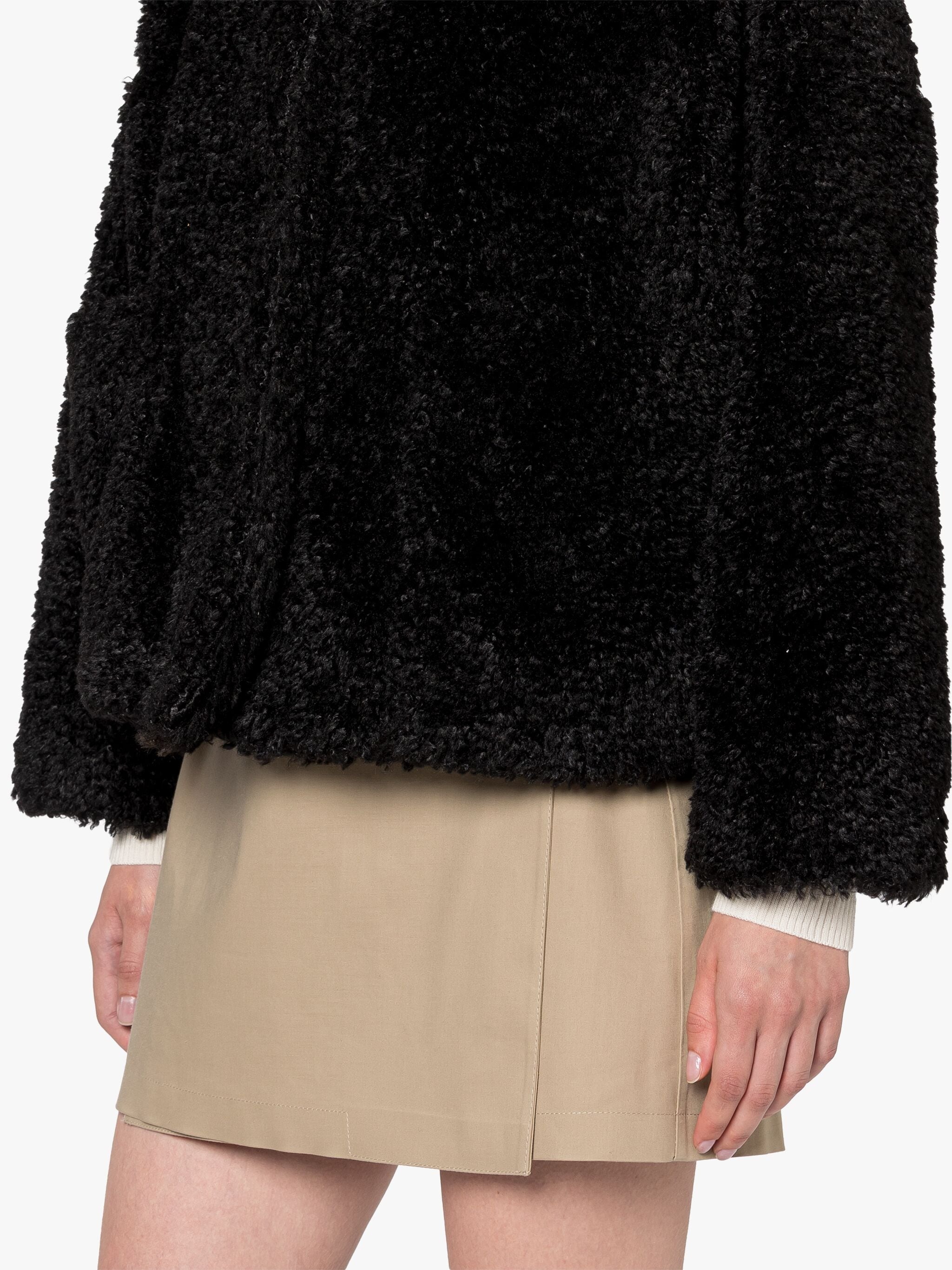 HUMBIE BLACK ECO FUR JACKET - 6