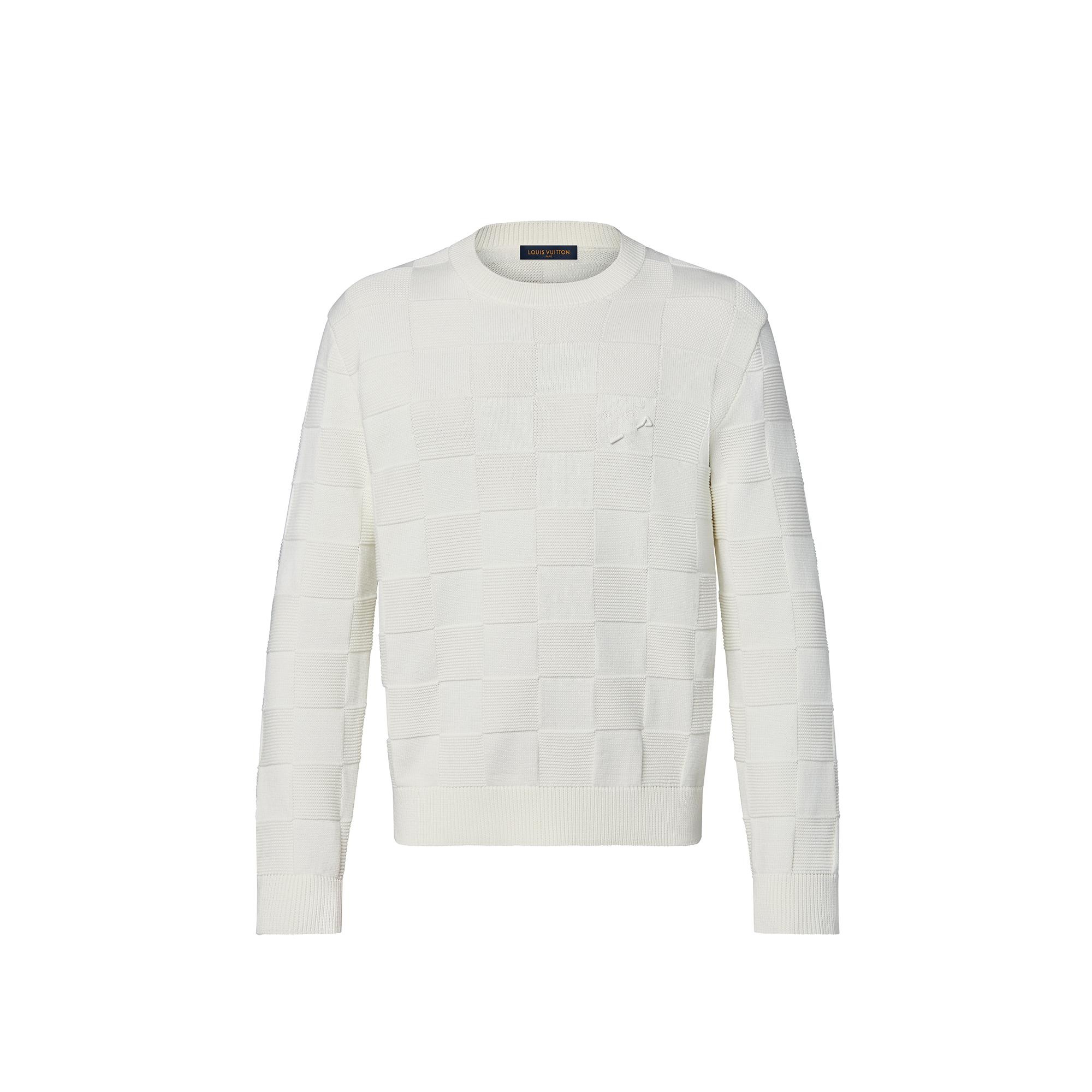 Damier Stitch Crewneck - 1