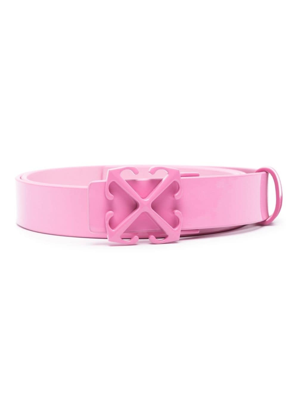 Arrows-buckle leather belt - 1