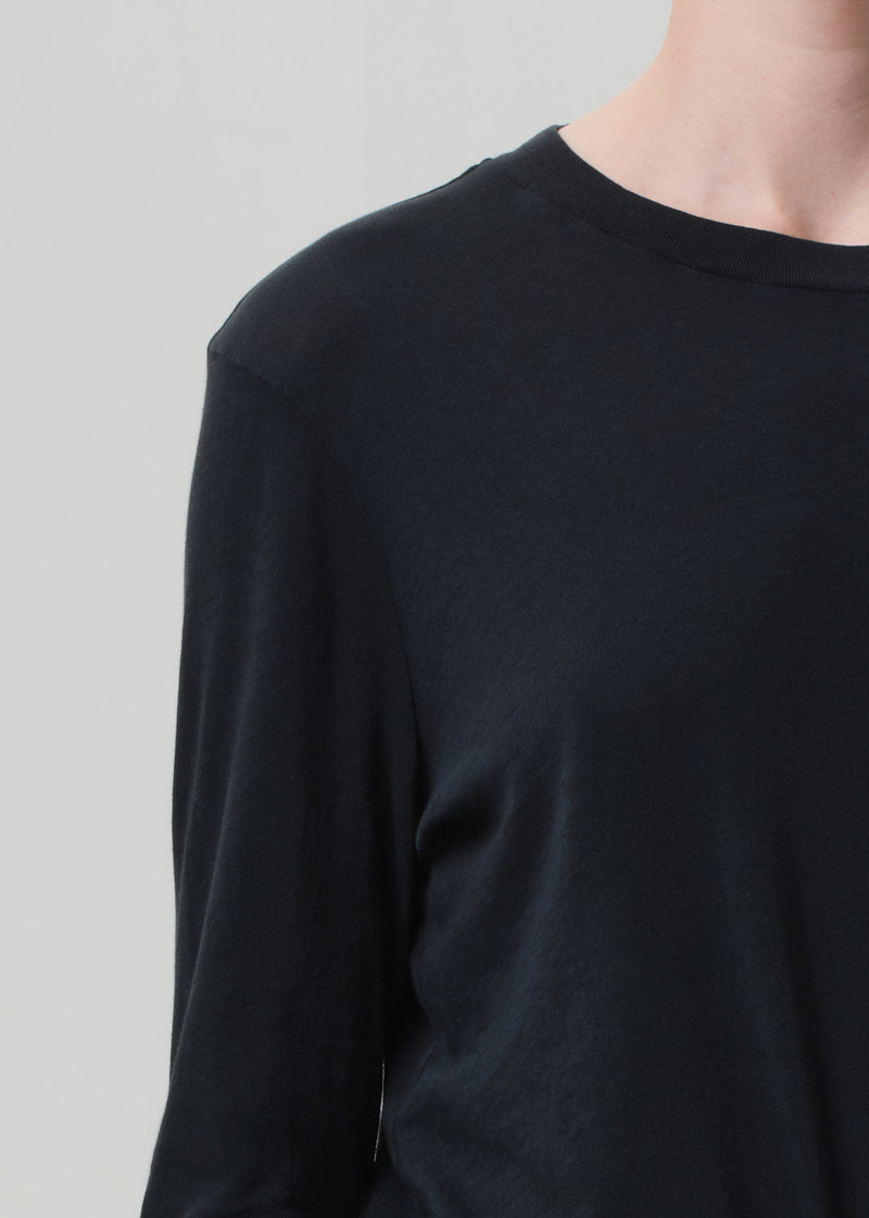 Sabine Cropped Long Sleeve In Washed Black 5