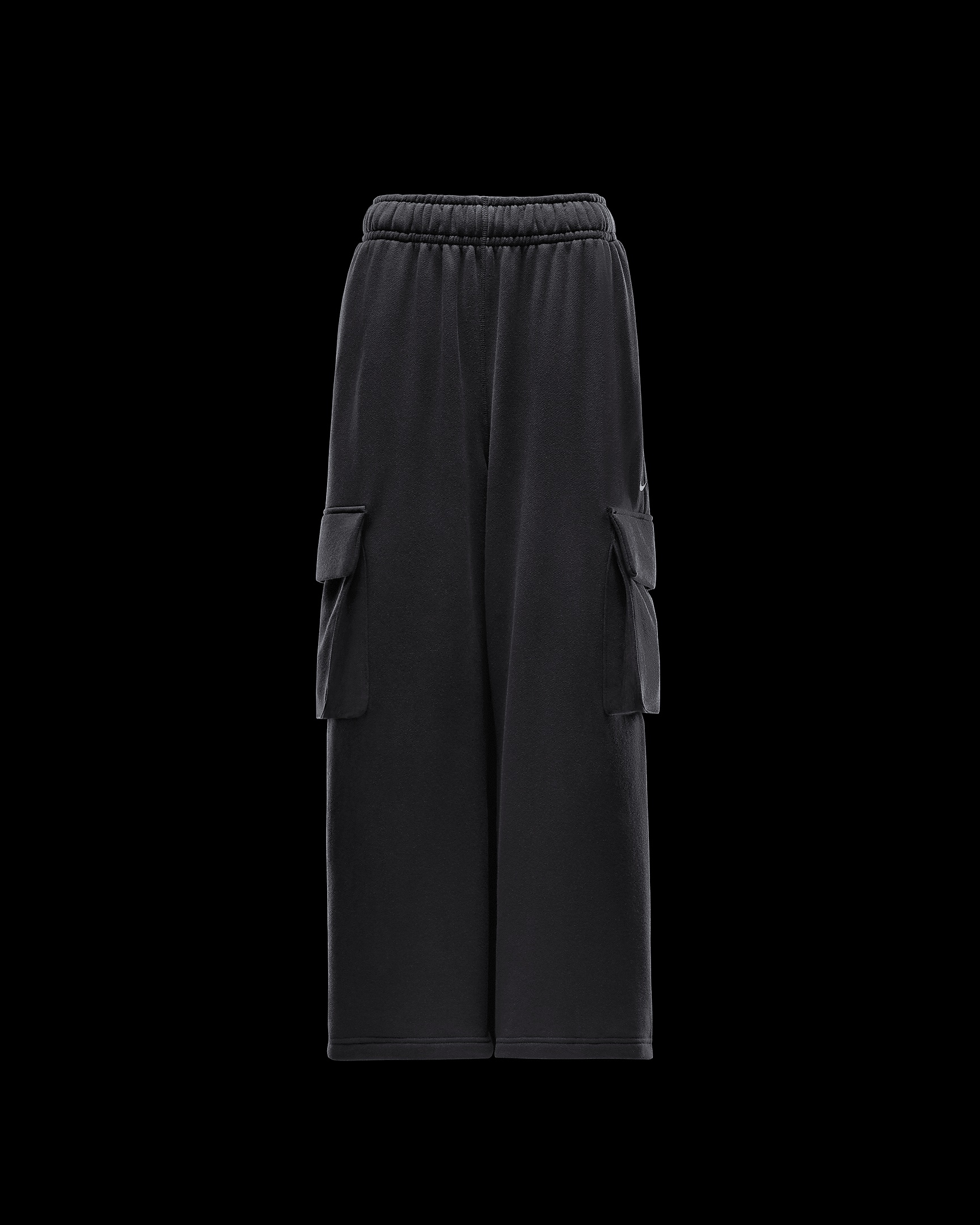★Nike★ Sportswear Low Rise Oversized French Open Hem Terry Nike Women's Sportswear Low-Rise Grey Oversized French Terry