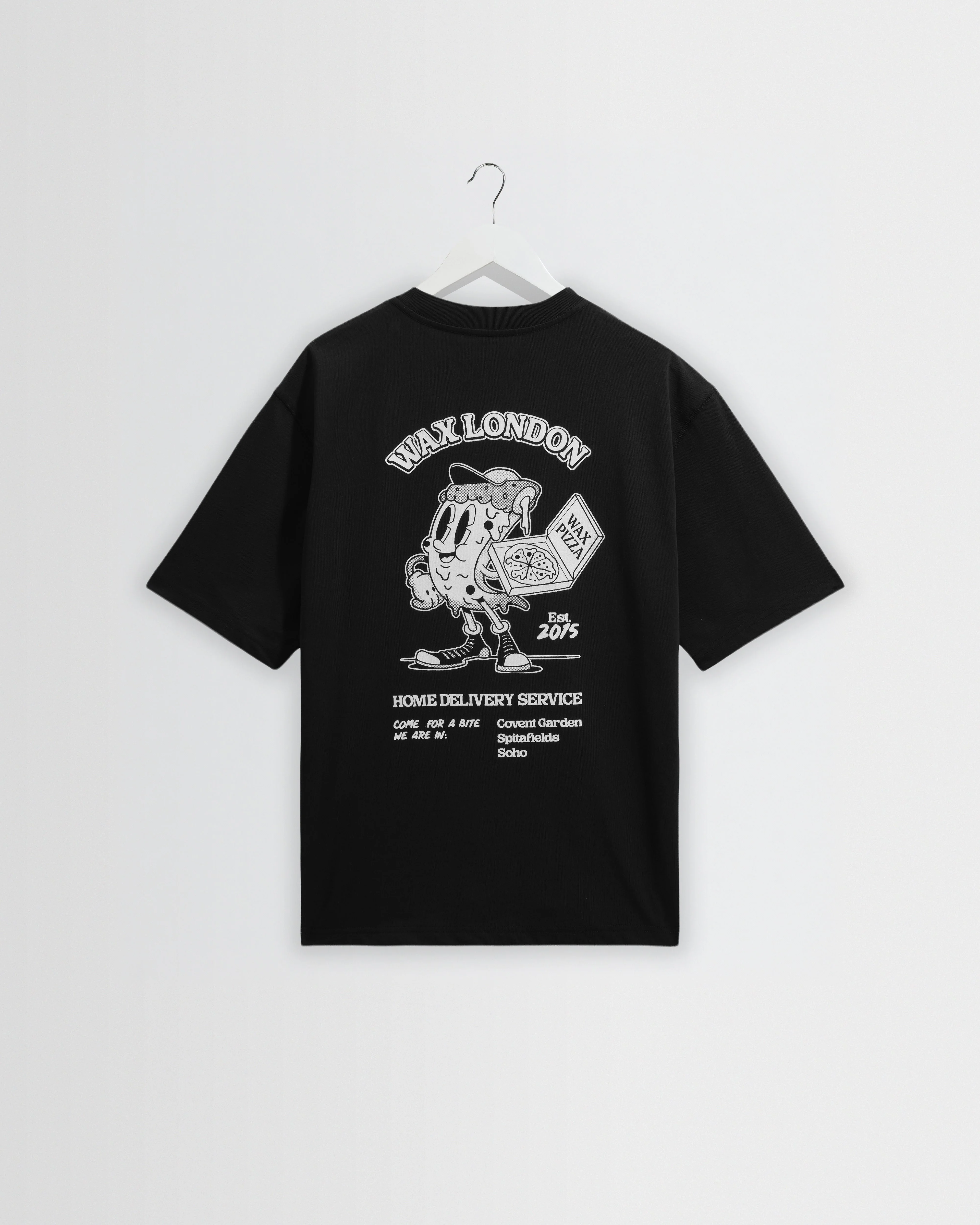 Milton - Black Pizza Delivery Graphic T-Shirt - 1