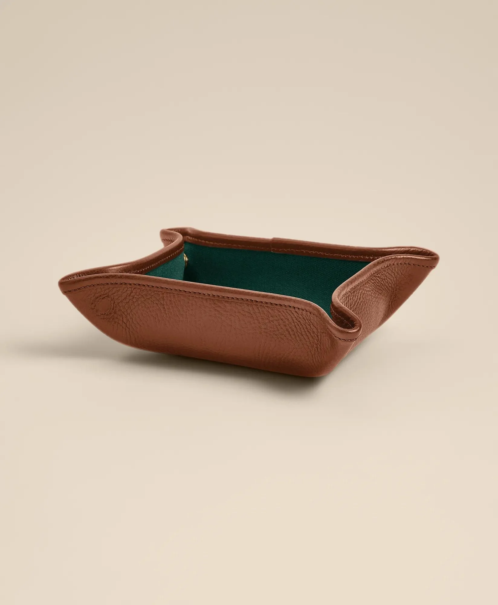 Ghurka No. 58 Leather & Cotton Folding Snap Tray - 1