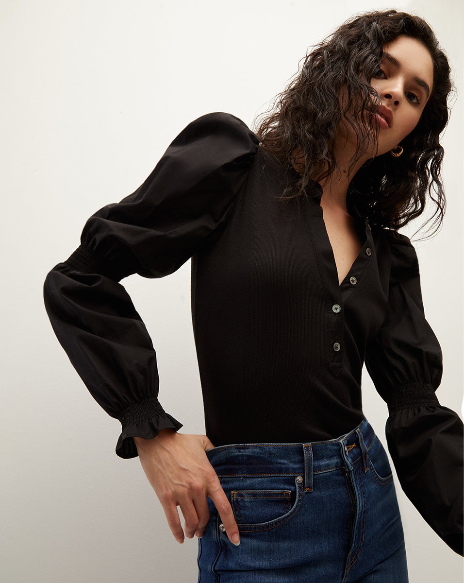 EFFY PUFF-SLEEVE TOP - 2