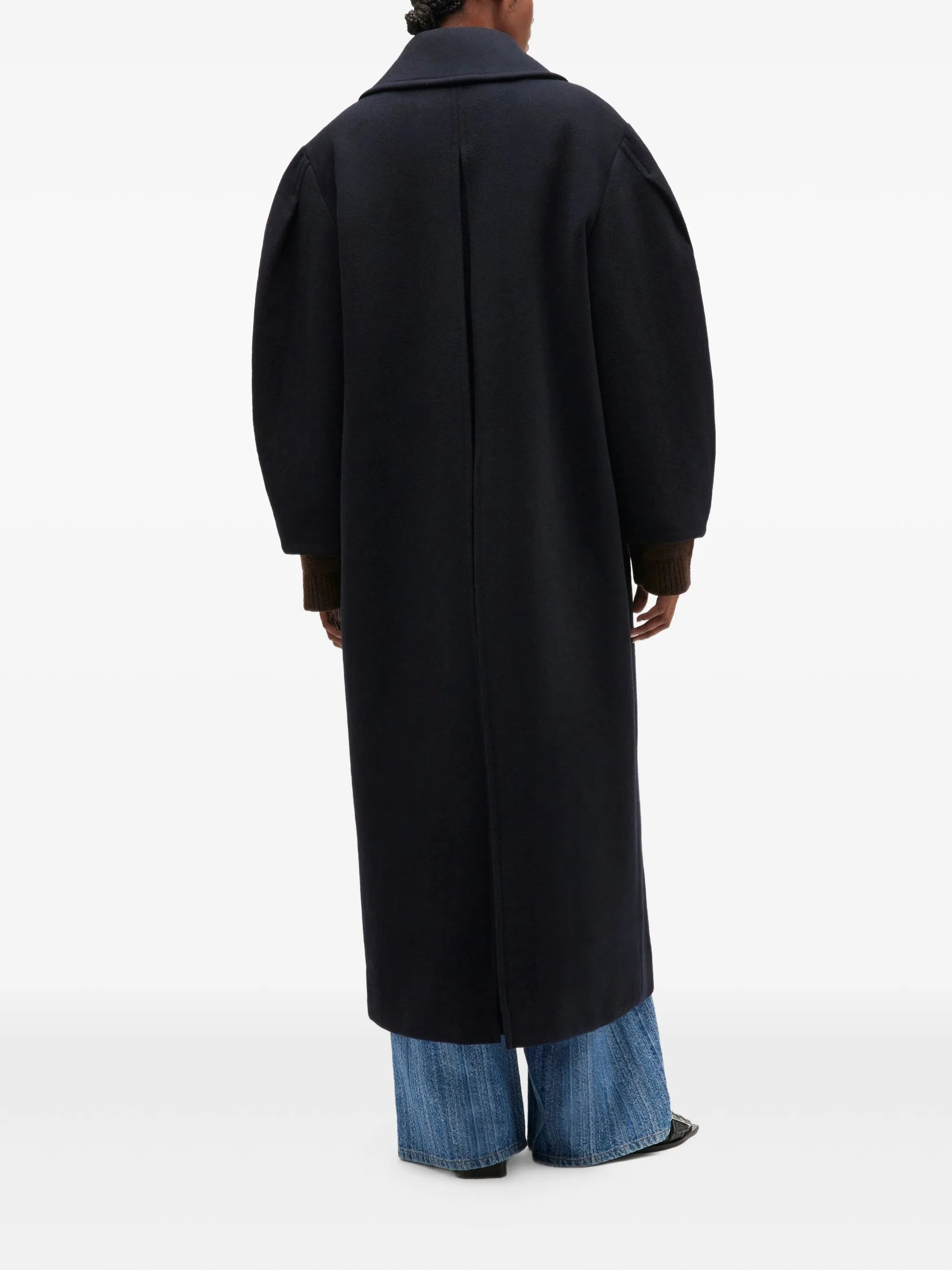 Ganni Balloon-sleeves Double-breasted Coat - 3