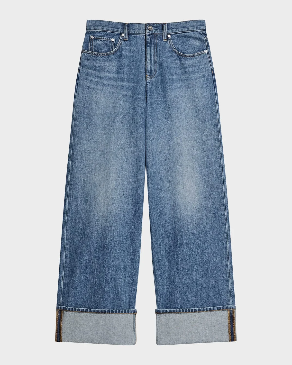Low-Rise Drop Jeans - 1