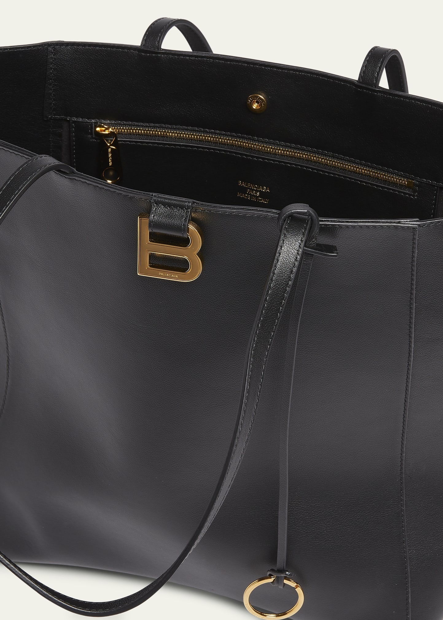 Hourglass Large Soft Leather Tote Bag - 4