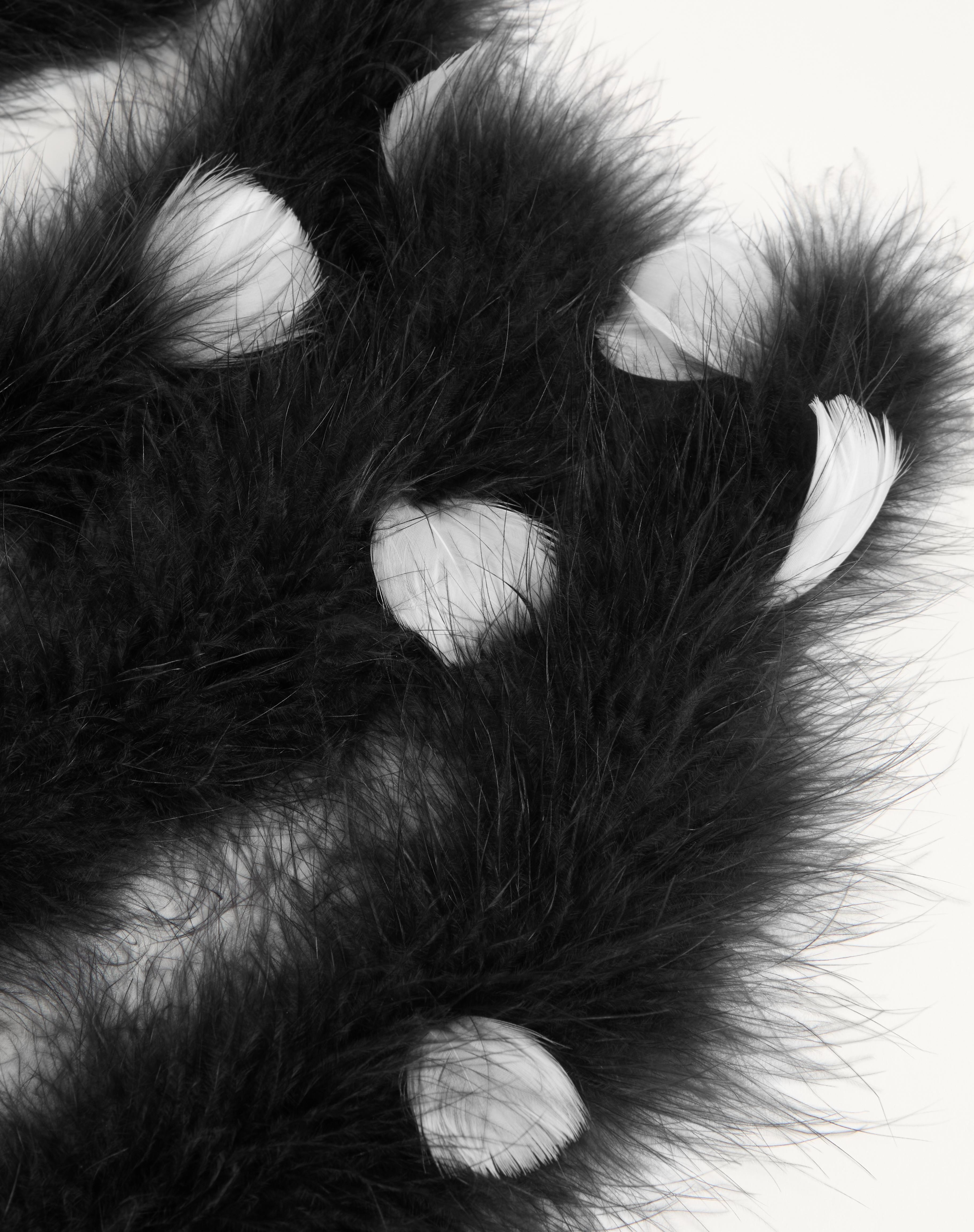 VALENTINO SCARF WITH TURKEY AND GOOSE FEATHERS - 4