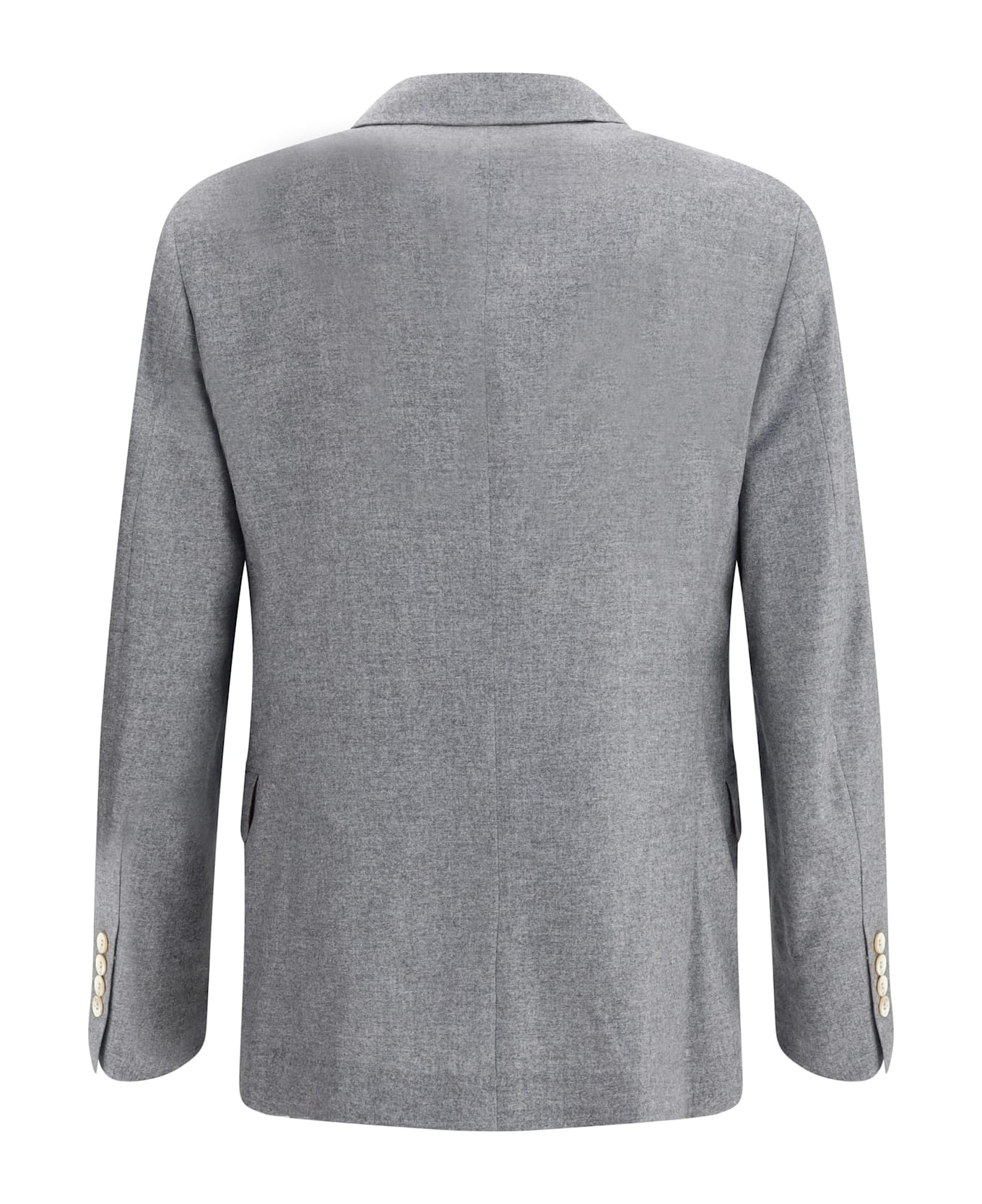 Cashmere And Silk Flannel Blazer - 2
