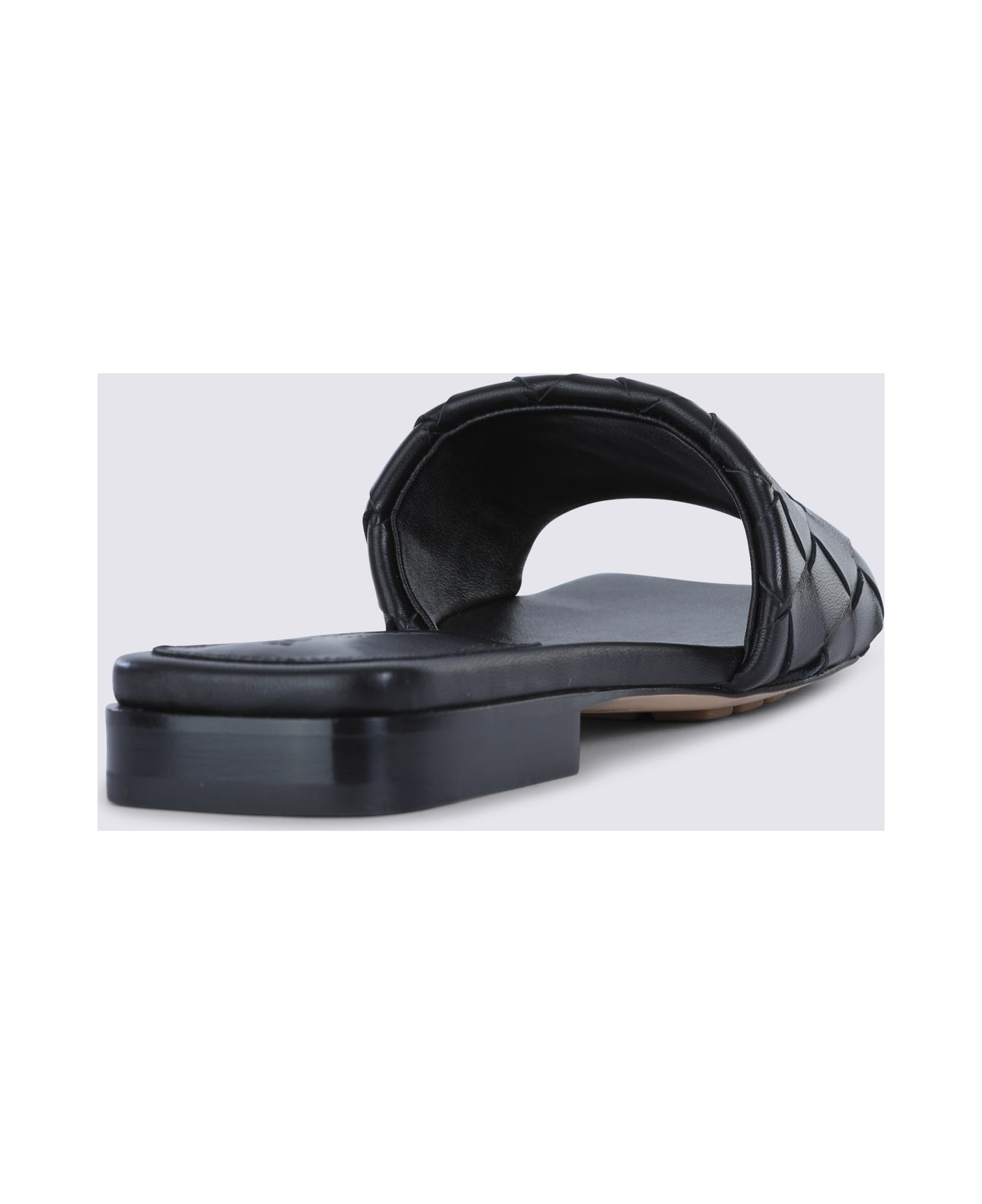 Black Leather Sandals - 3