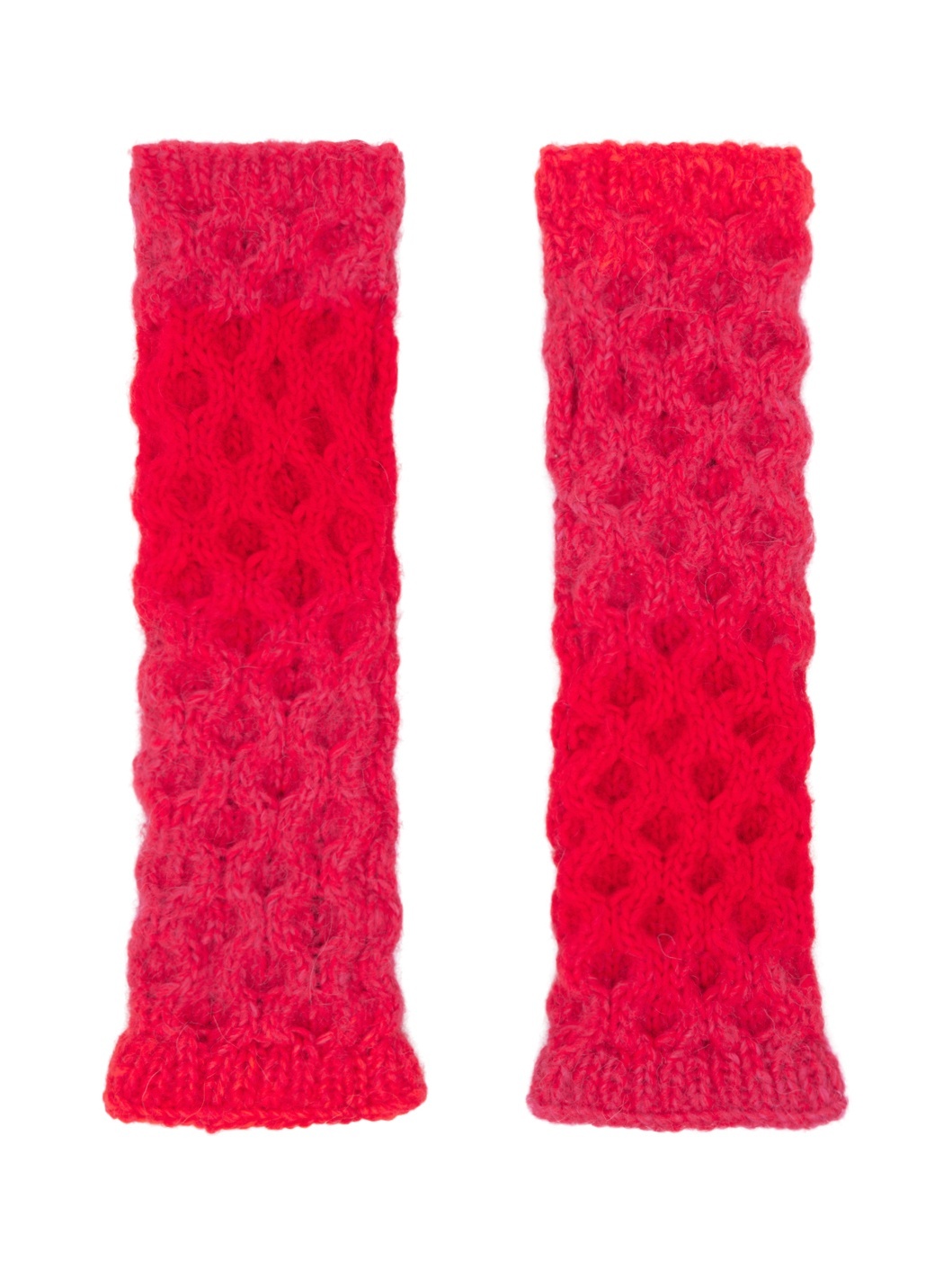 Pink & Orange Hayley Fingerless Gloves - 2