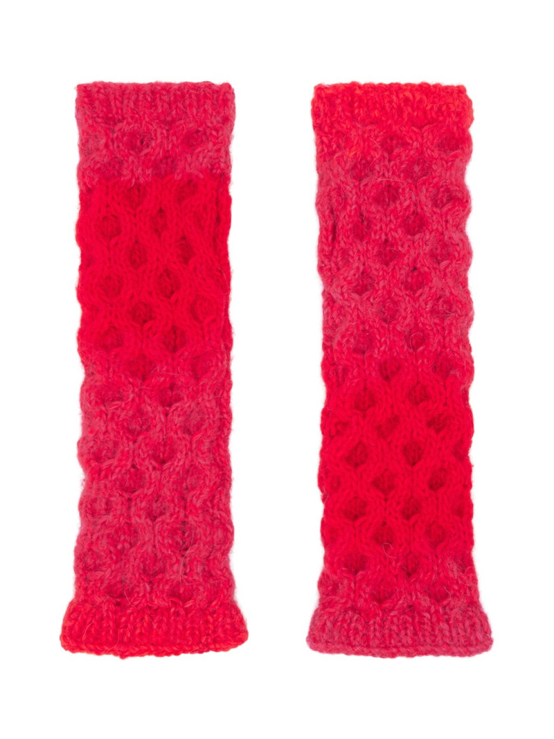 AGR Pink & Orange Hayley Fingerless Gloves outlook