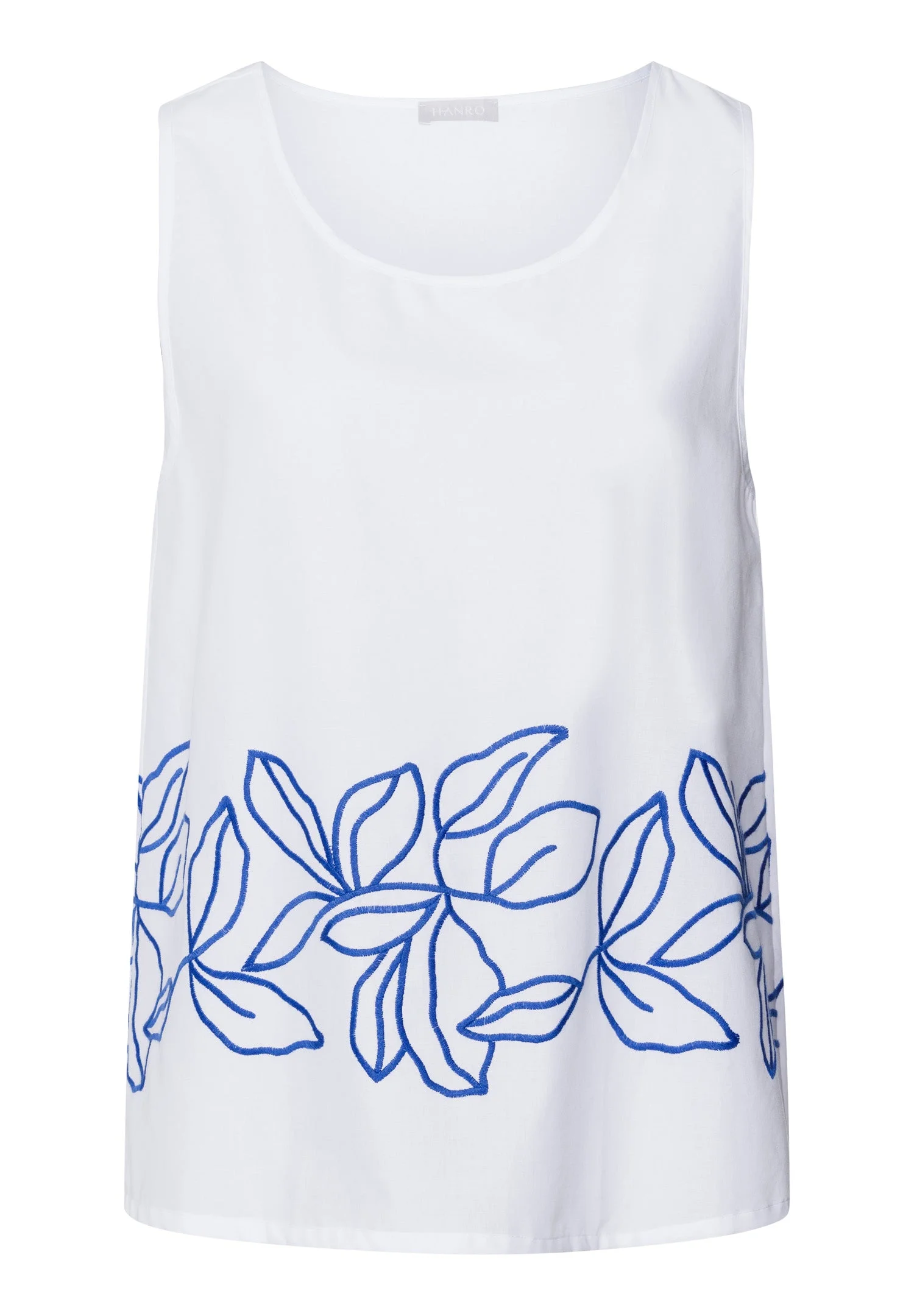 Liz Embroidered Cotton Tank Top - 1