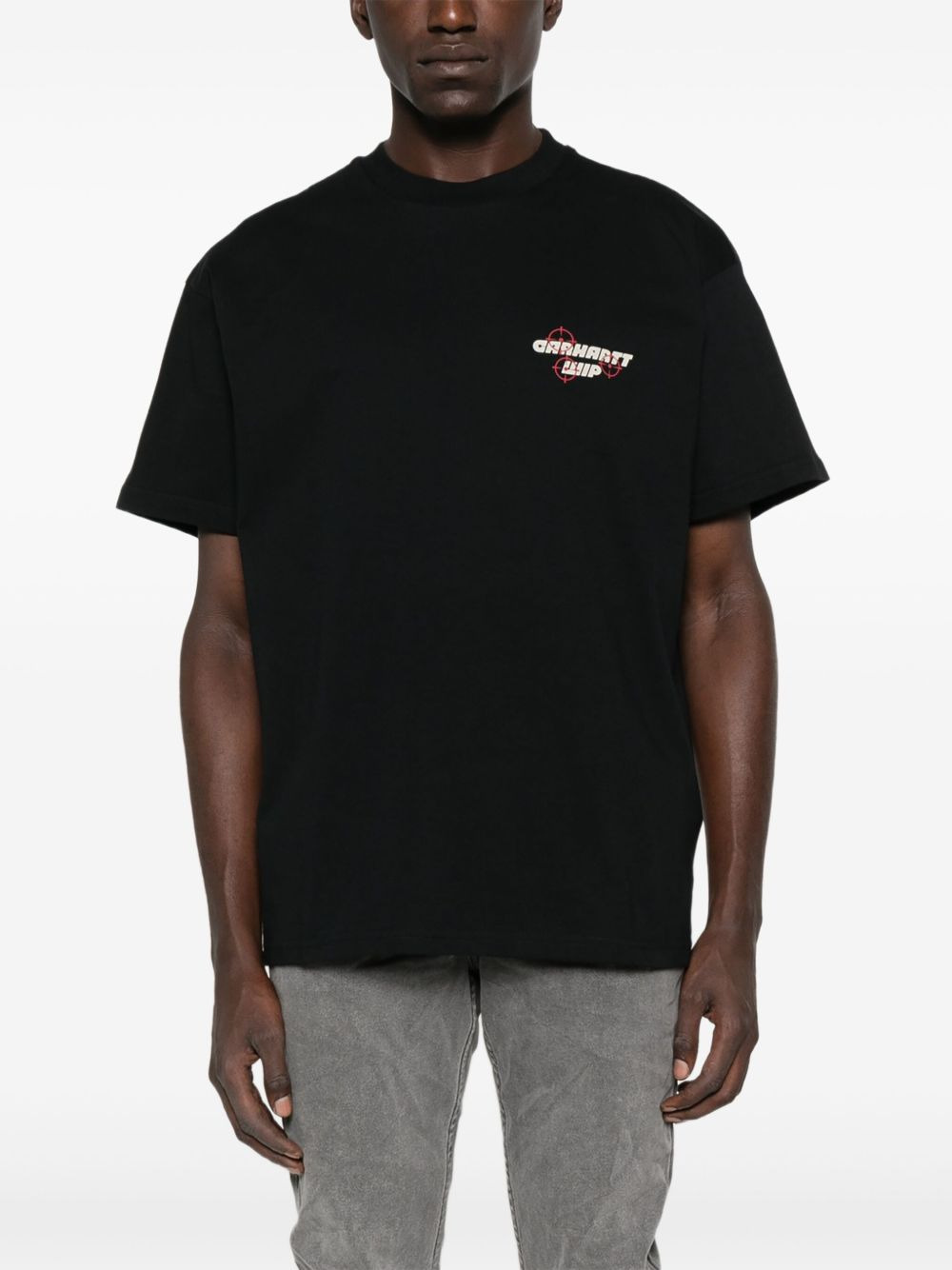 logo-print organic cotton T-shirt - 3