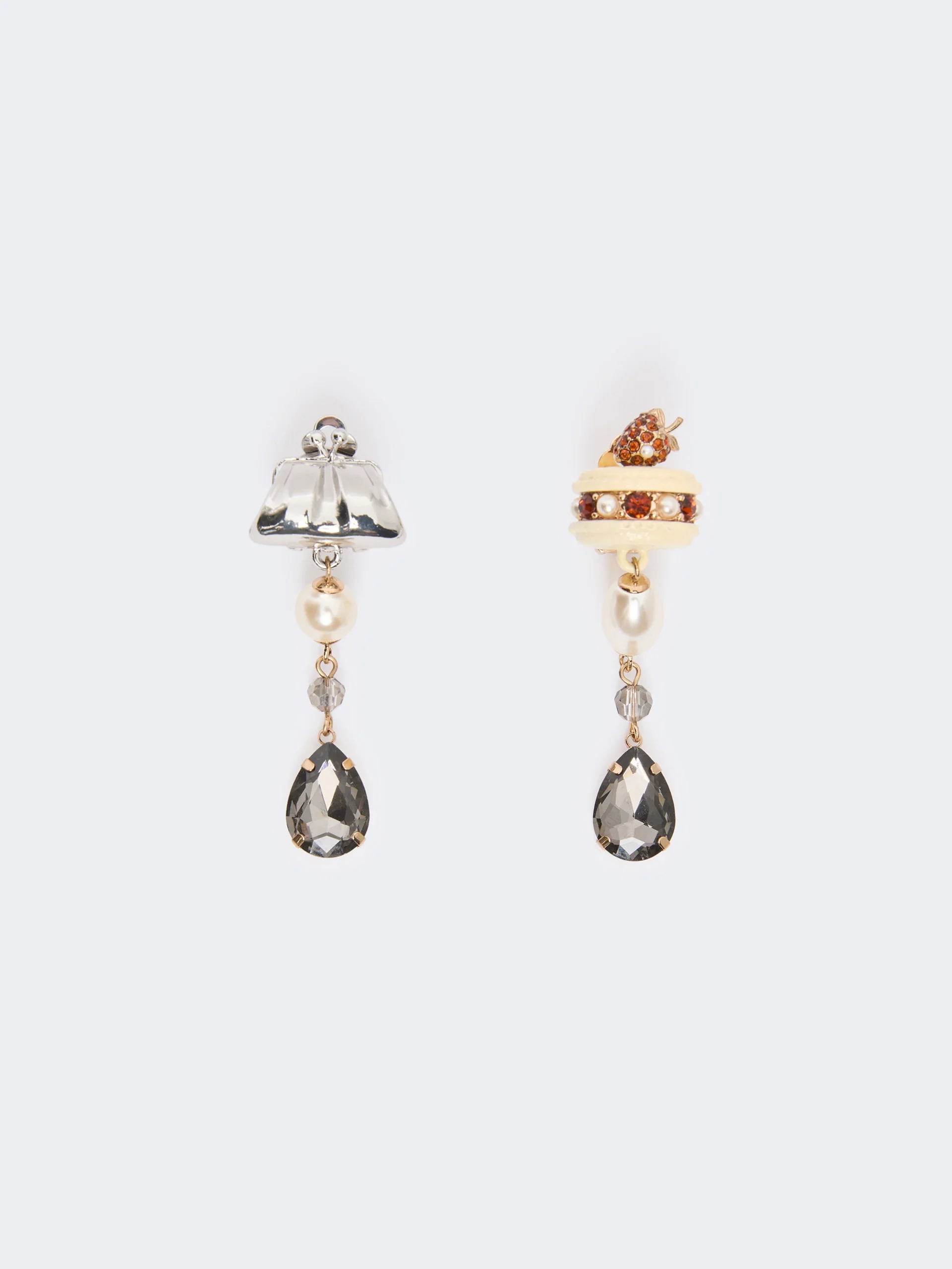 OTTANO Drop pendant earrings - SILVER - 1