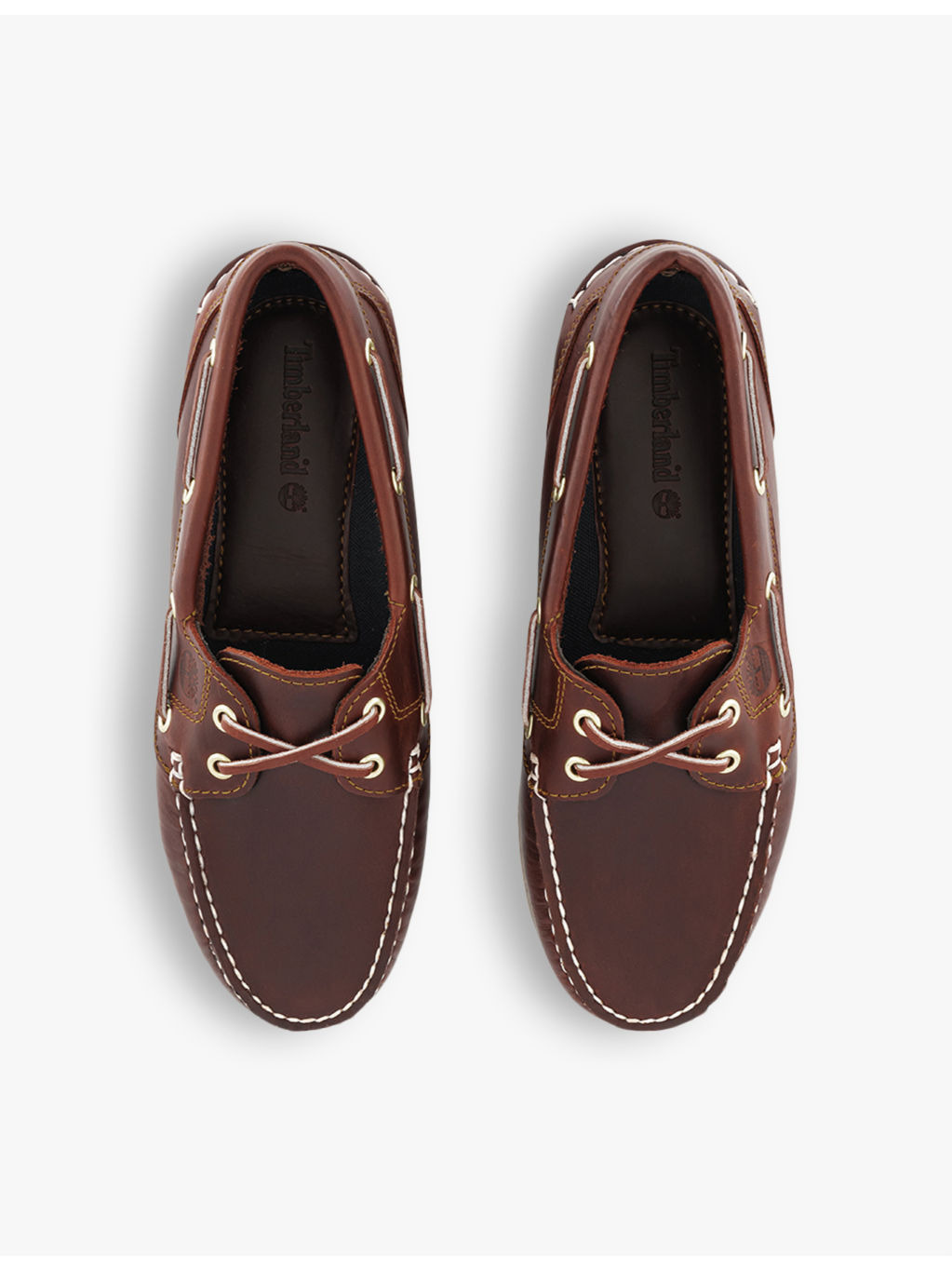 Classic three-eye leather boat shoes - 2