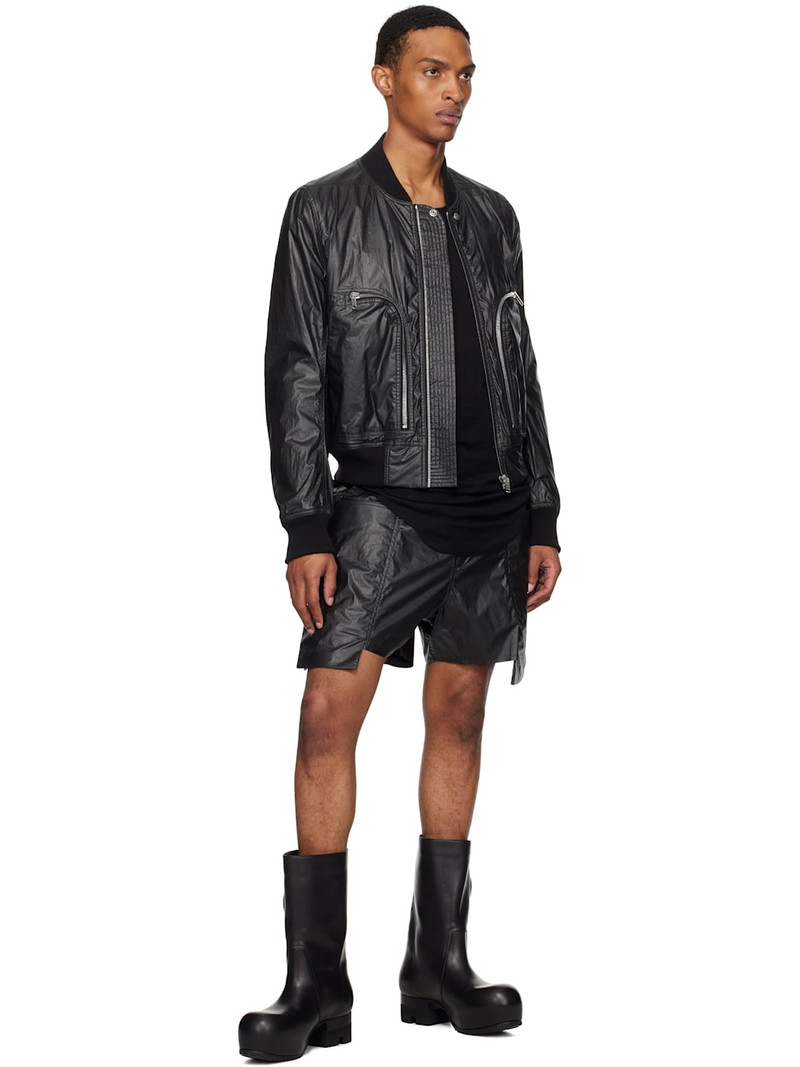 Rick Owens Black Concordians Stefan Cargo Shorts outlook