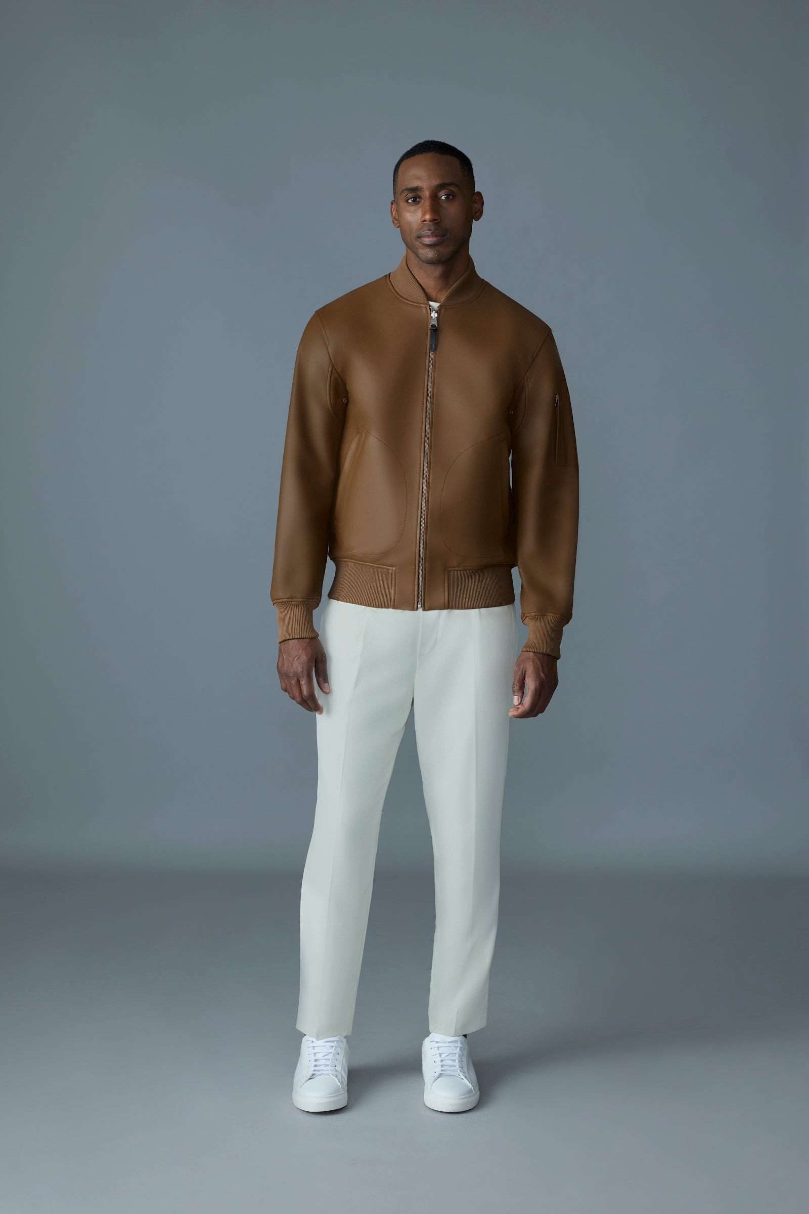 EASTON-SA 2-in-1 Reversible Leather Bomber Jacket - 2
