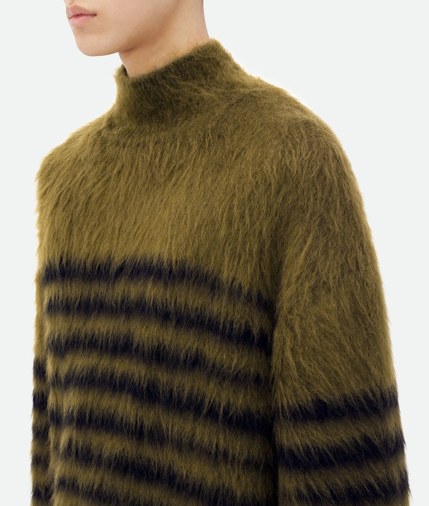 Heavy Marinière Mohair Sweater - 4