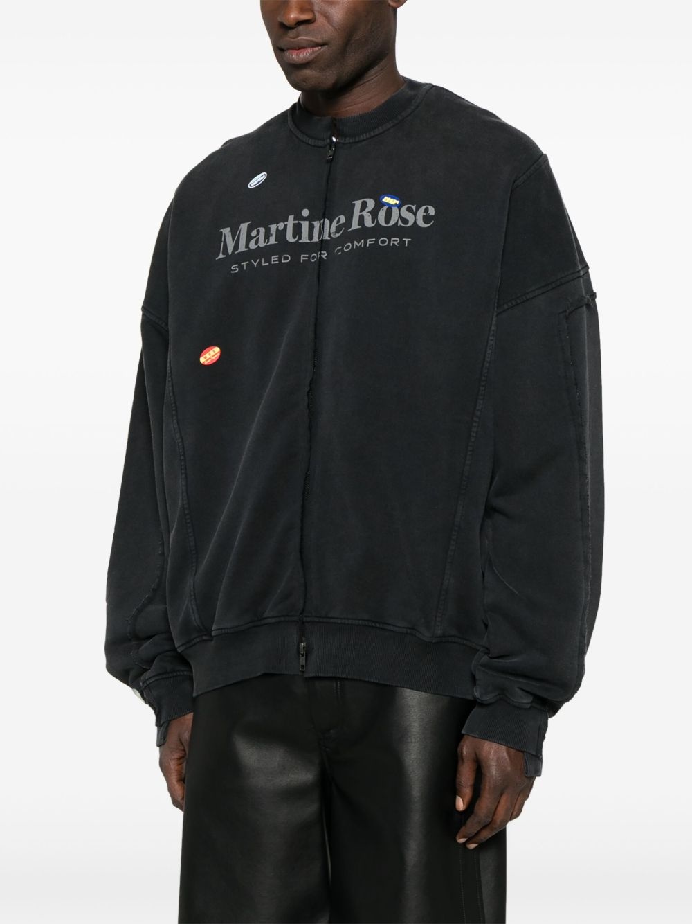 zip-up sweatshirt - 3