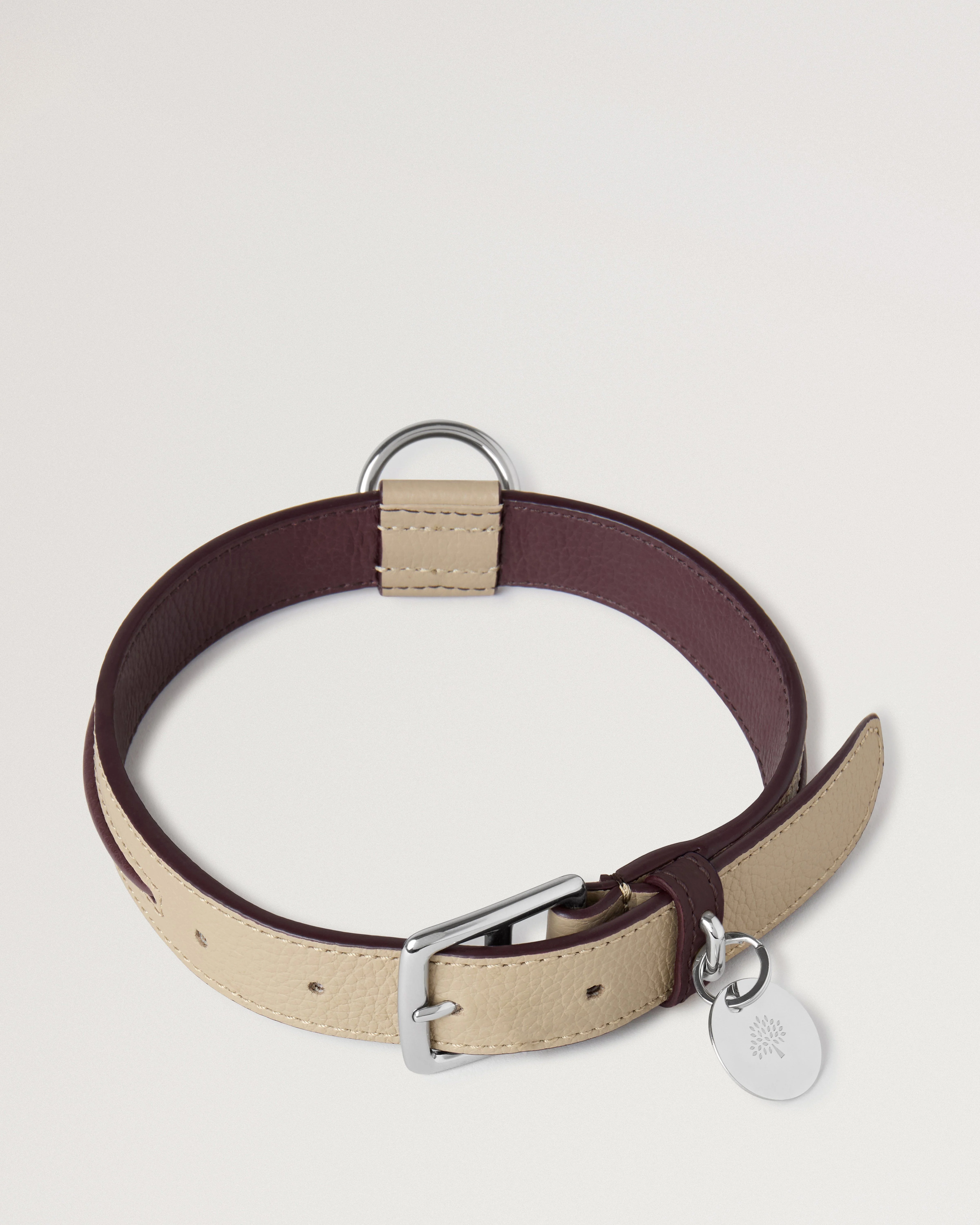 Medium Leather Dog Collar
Dune & Oxblood Small Classic Grain - 1