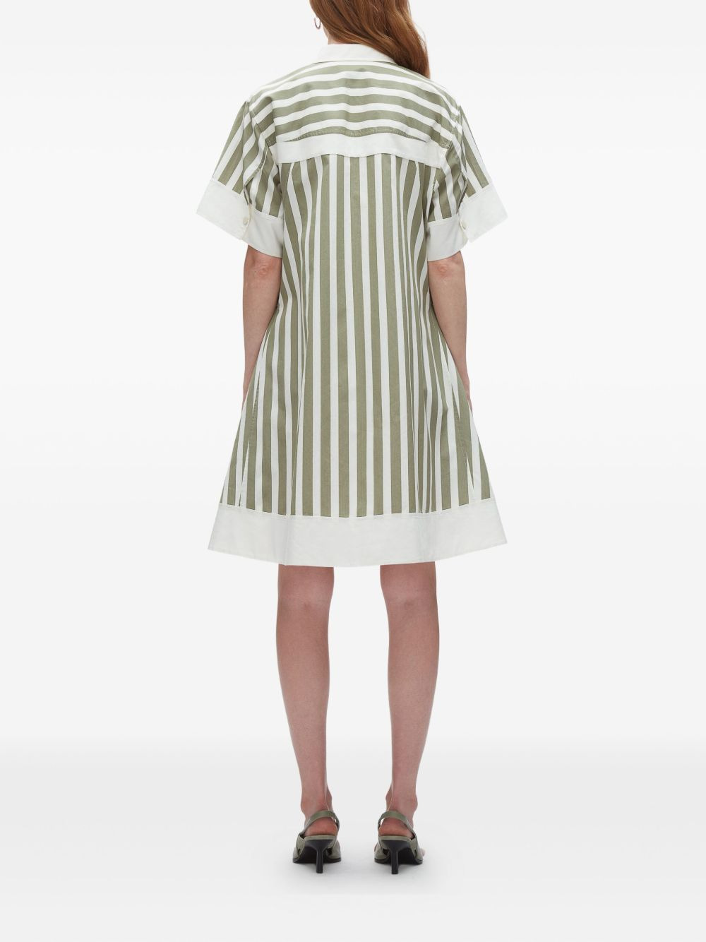 striped shirt dress - 4