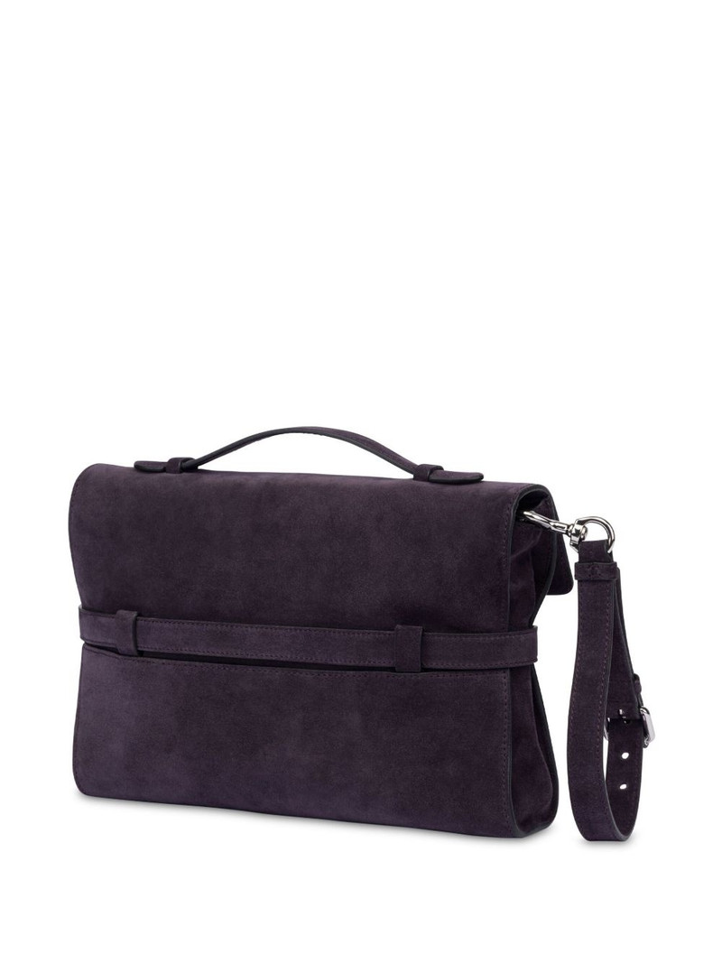 Moschino Tie Me logo-debossed tote bag outlook