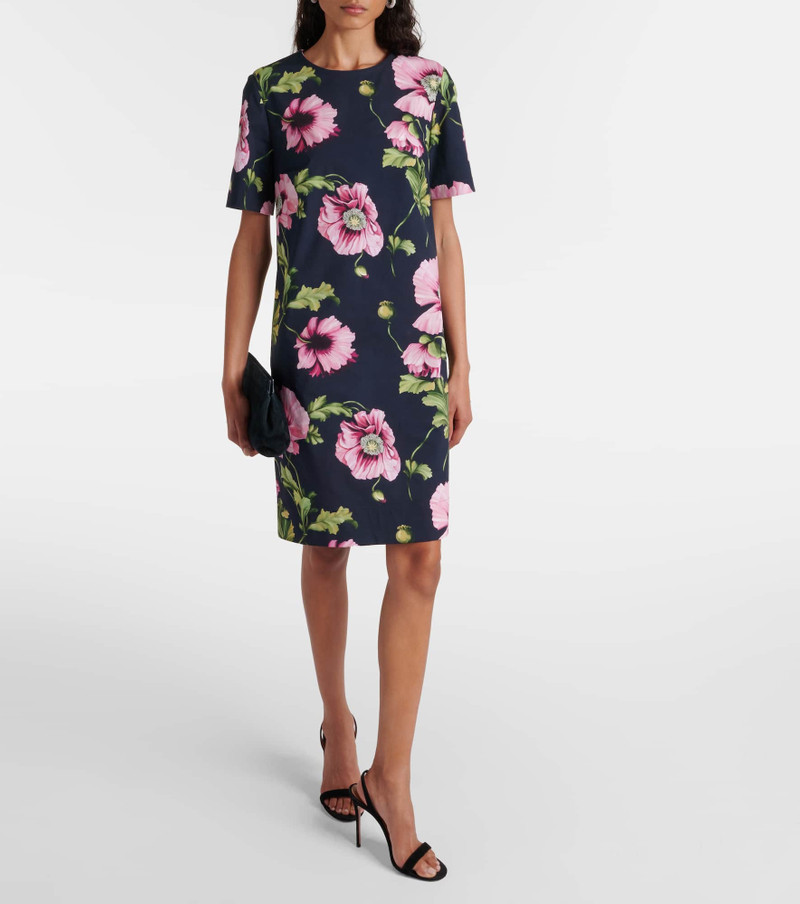 Oscar de la Renta Floral cotton-blend minidress outlook
